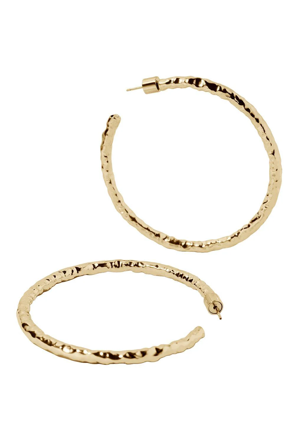 Hailey Hoop Earrings - 2in - Image 3