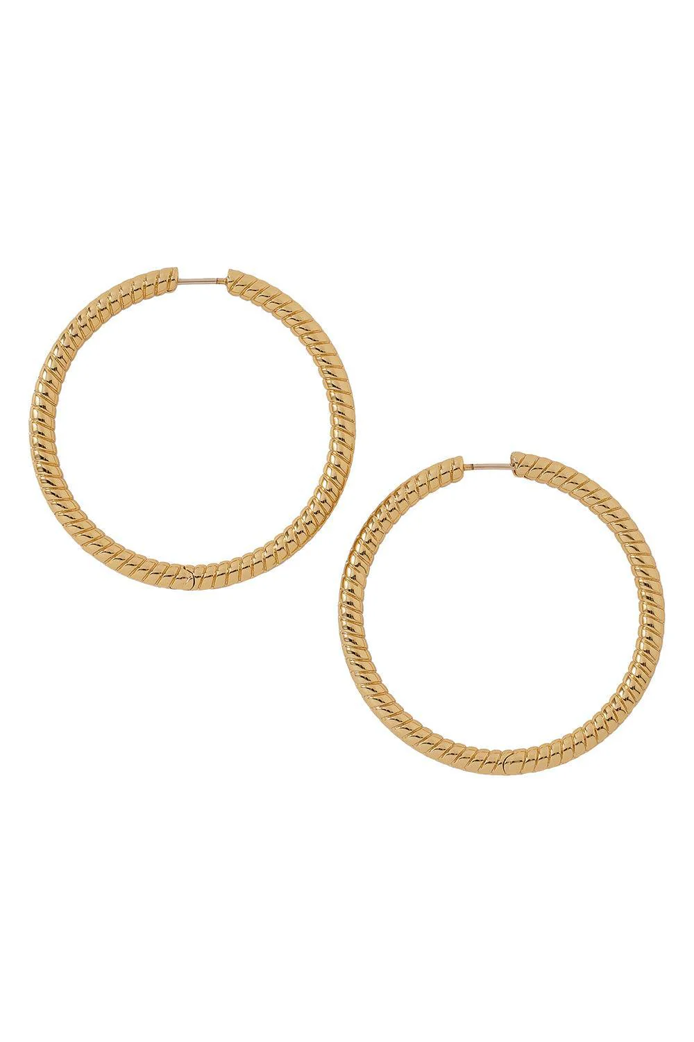 Madison Avenue Baby Hoop Earrings - 1.5in