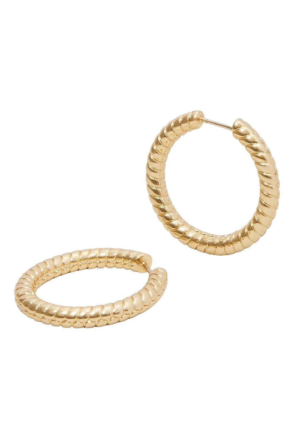 Madison Avenue Huggie Earrings - Yellow - Image 3