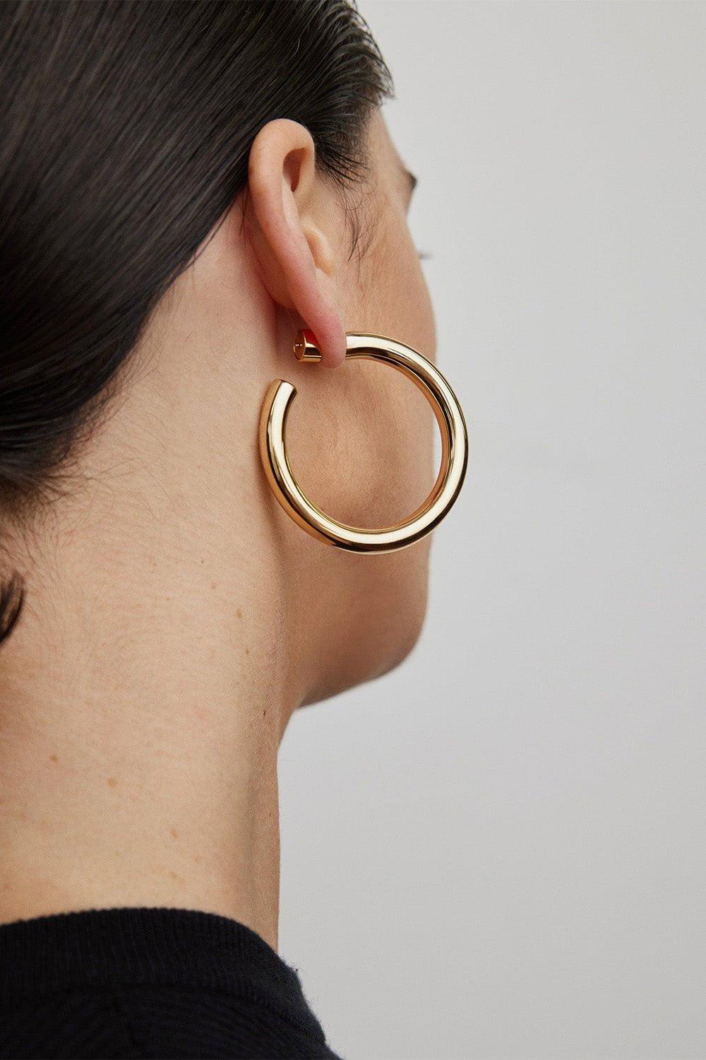 Samira Baby Hoop Earrings - 1.5in - Image 2