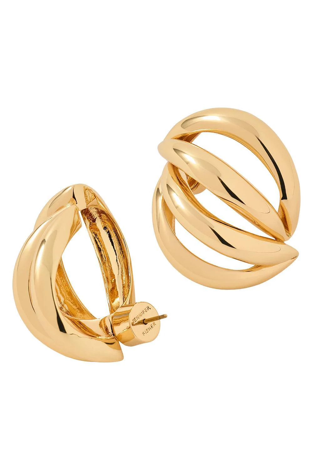 Small Abrstract Lines Earrings - Image 6
