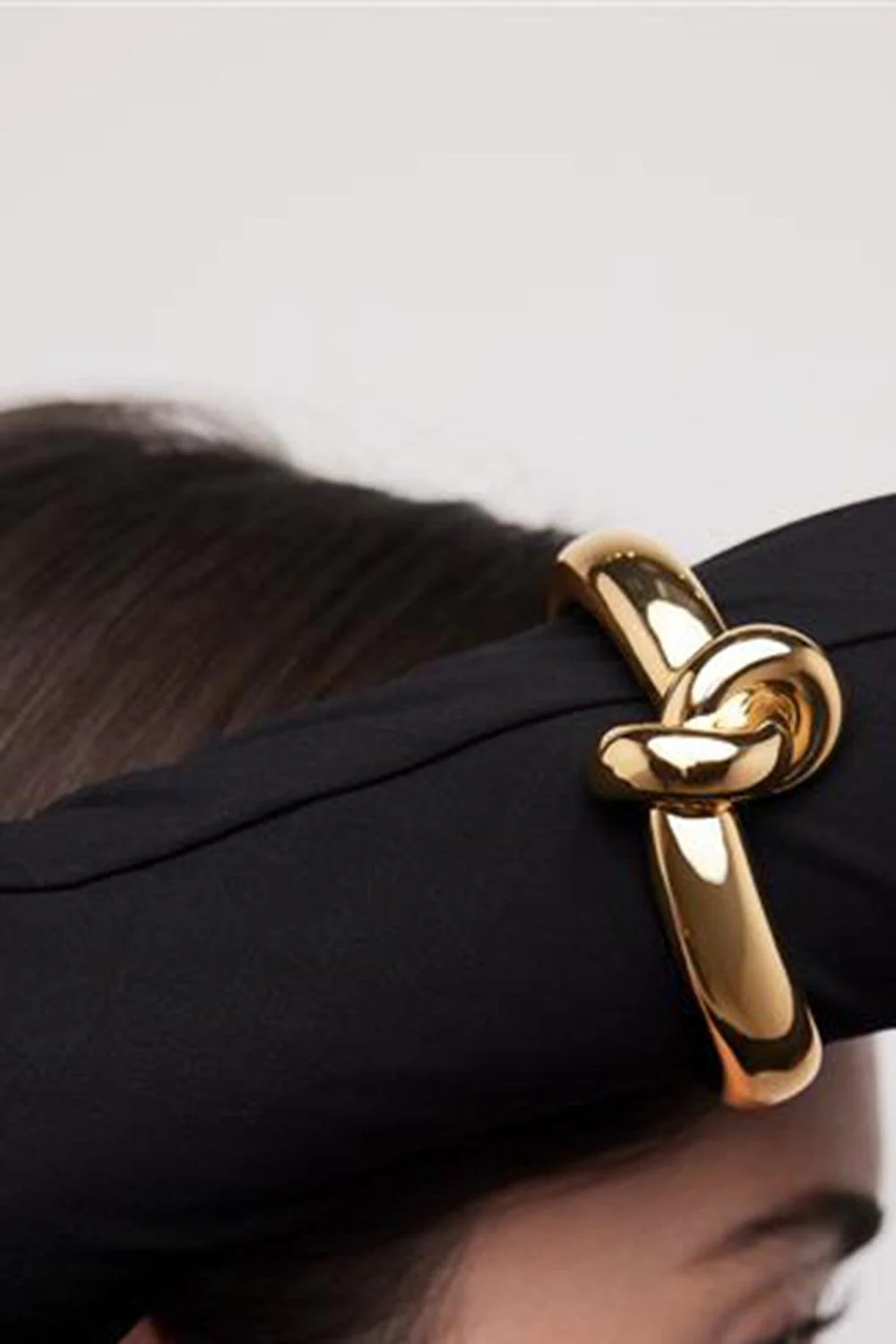 Thin Knot Cuff Bracelet - Image 2