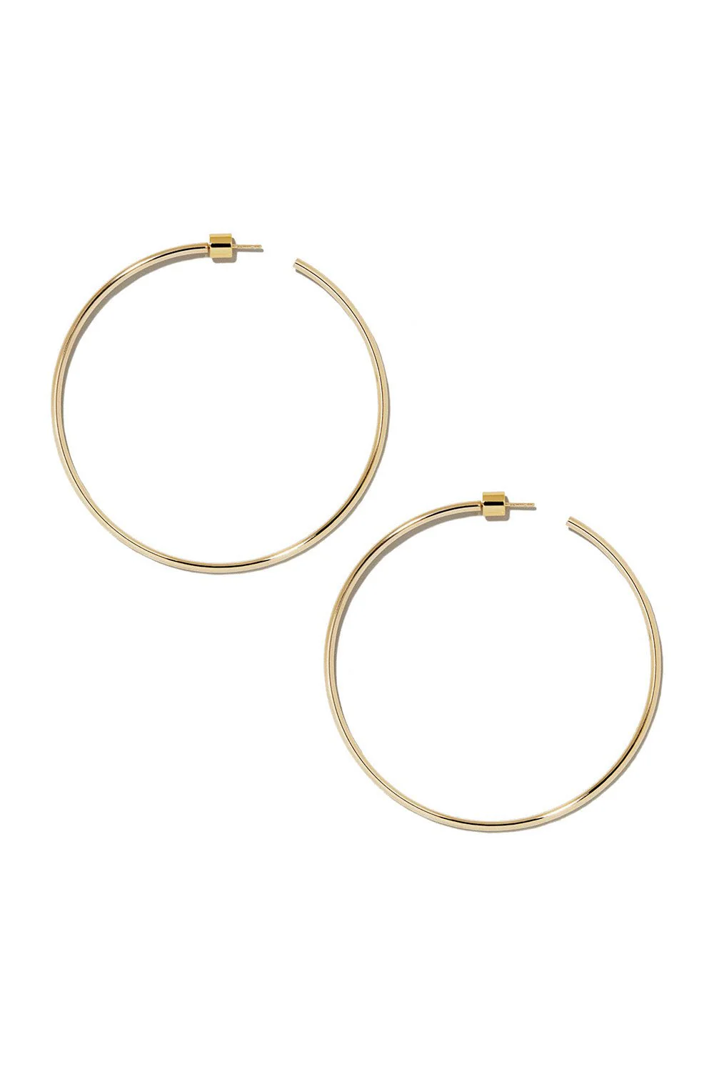 Thread Hoop Earrings - 2.5in - Image 3