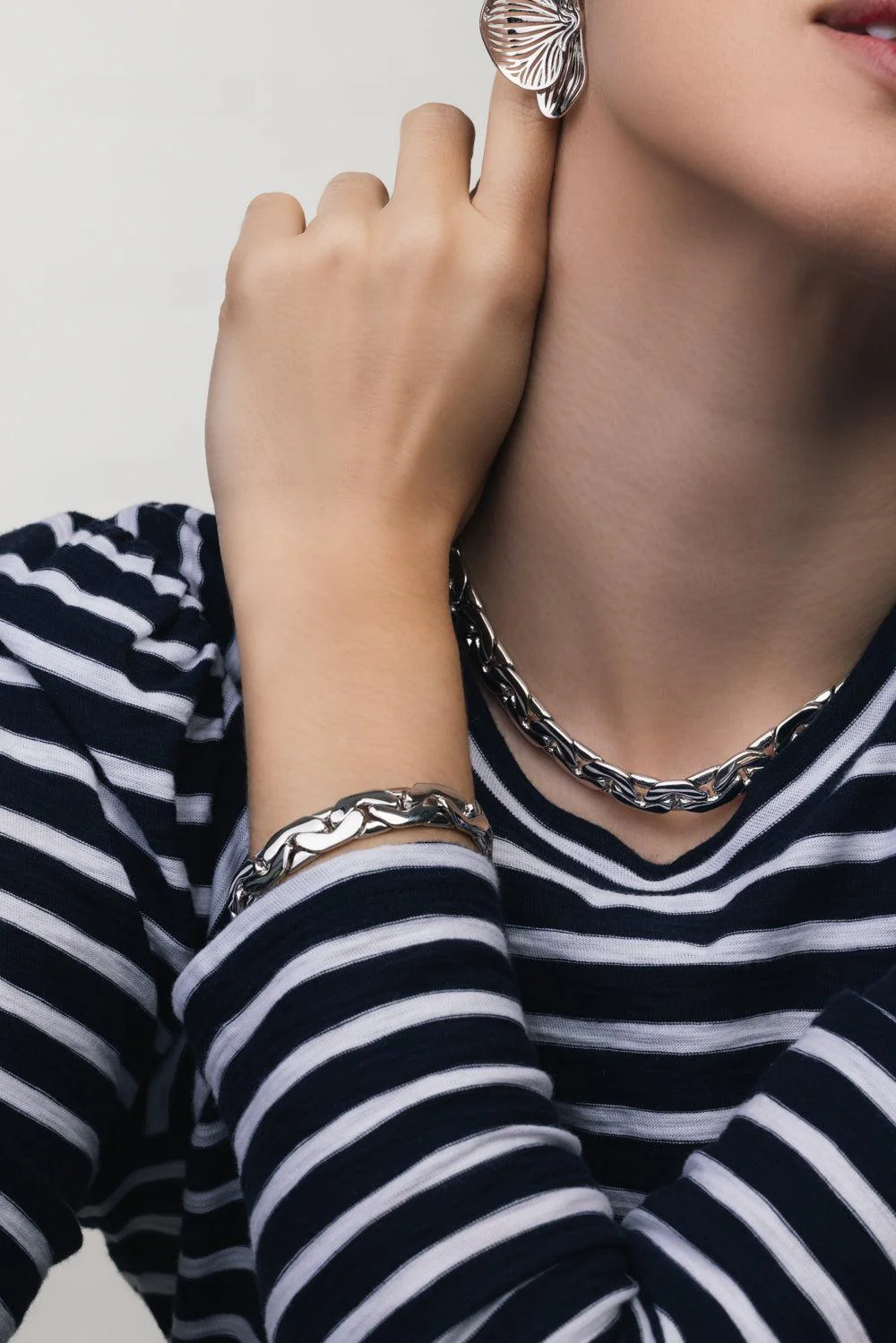 Tribeca Chain Bracelet - White - Image 4