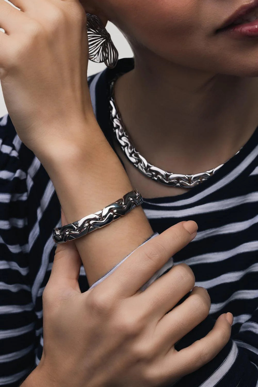 Tribeca Chain Bracelet - White - Image 5