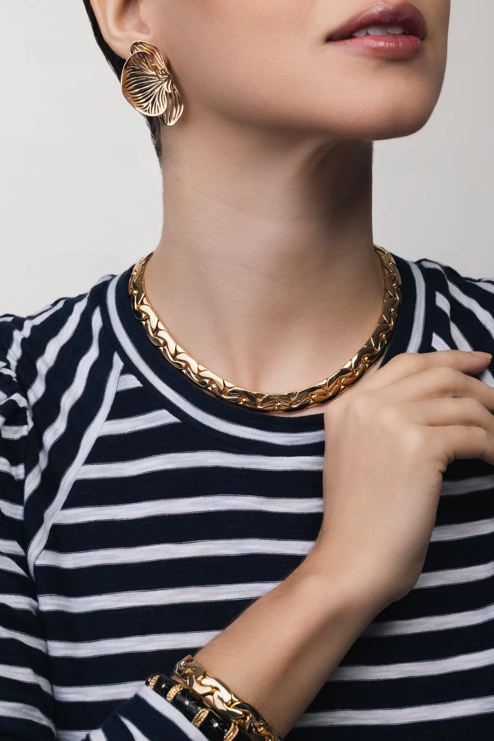 Tribeca Chain Necklace - Yellow Gold - Image 4