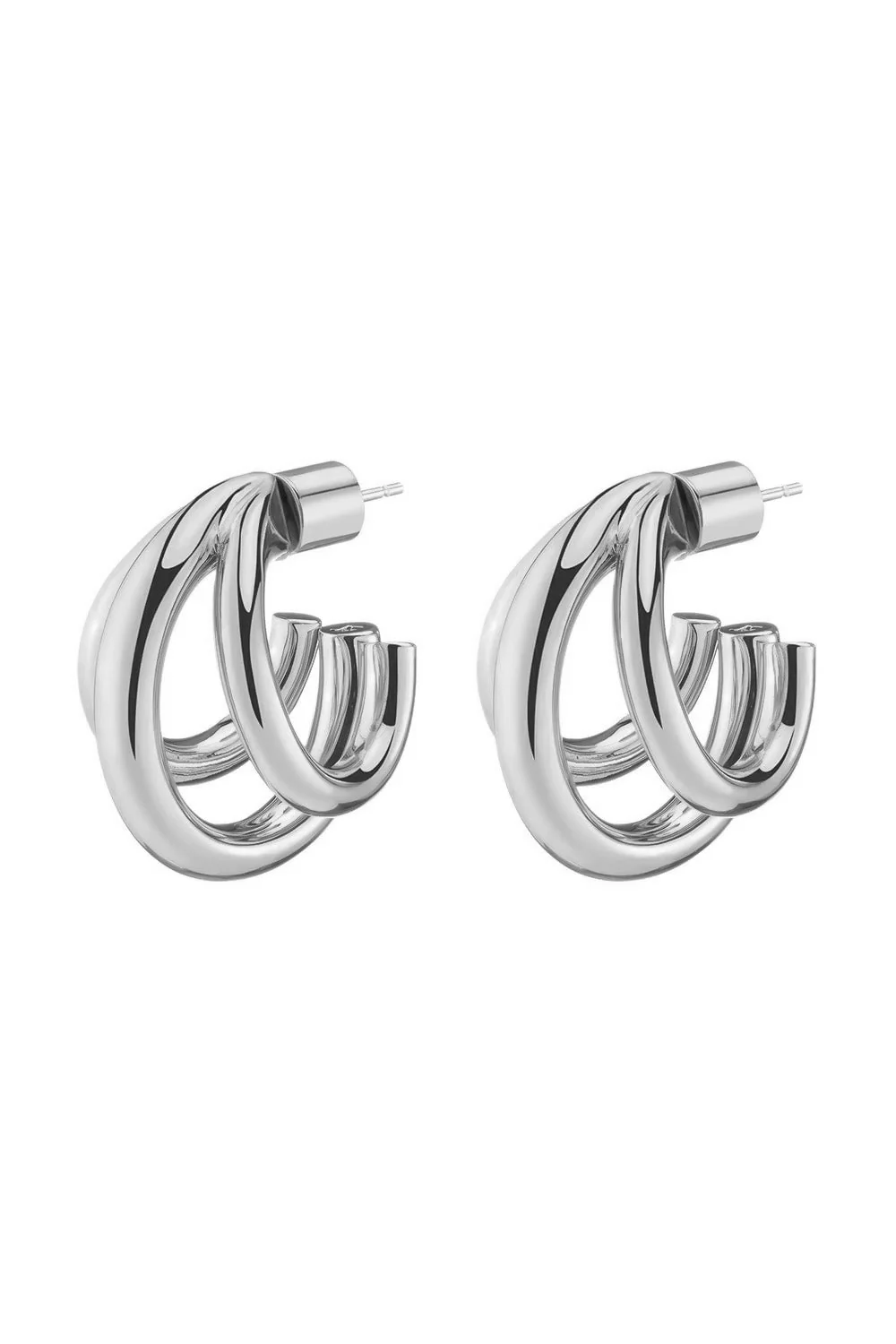 Triple Lilly Huggie Earrings - Image 2