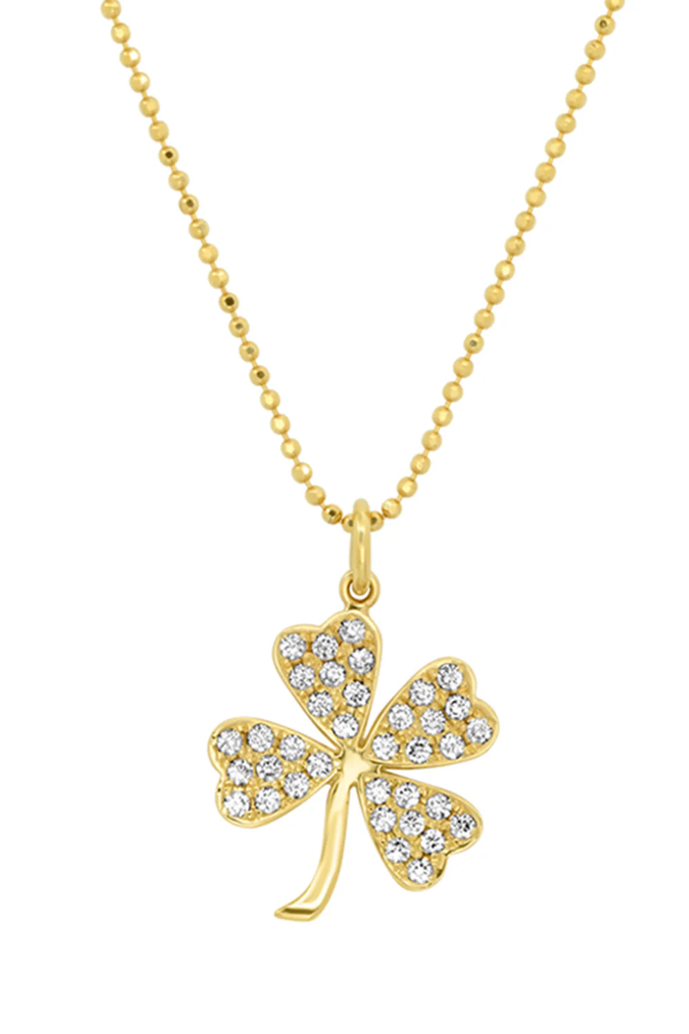 Diamond Large Clover Necklace