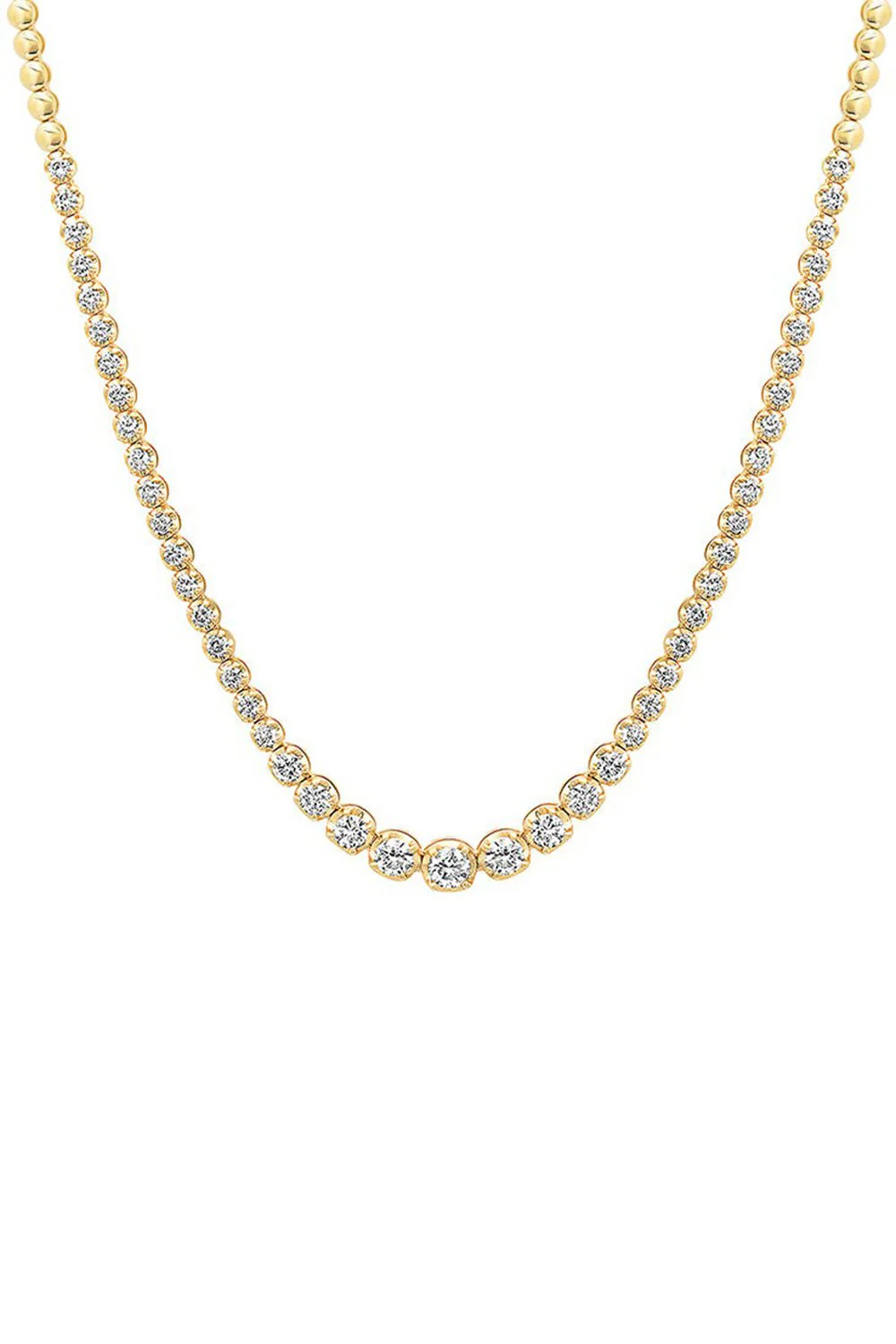 Graduated Diamond Tennis Necklace