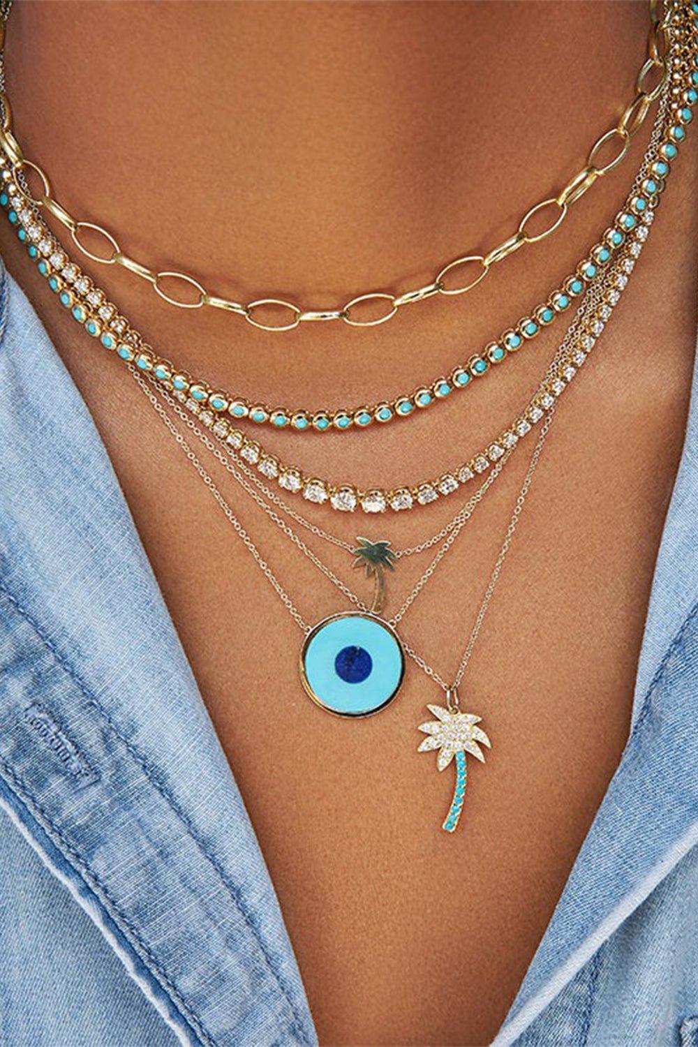 Graduated Diamond Tennis Necklace - Image 2