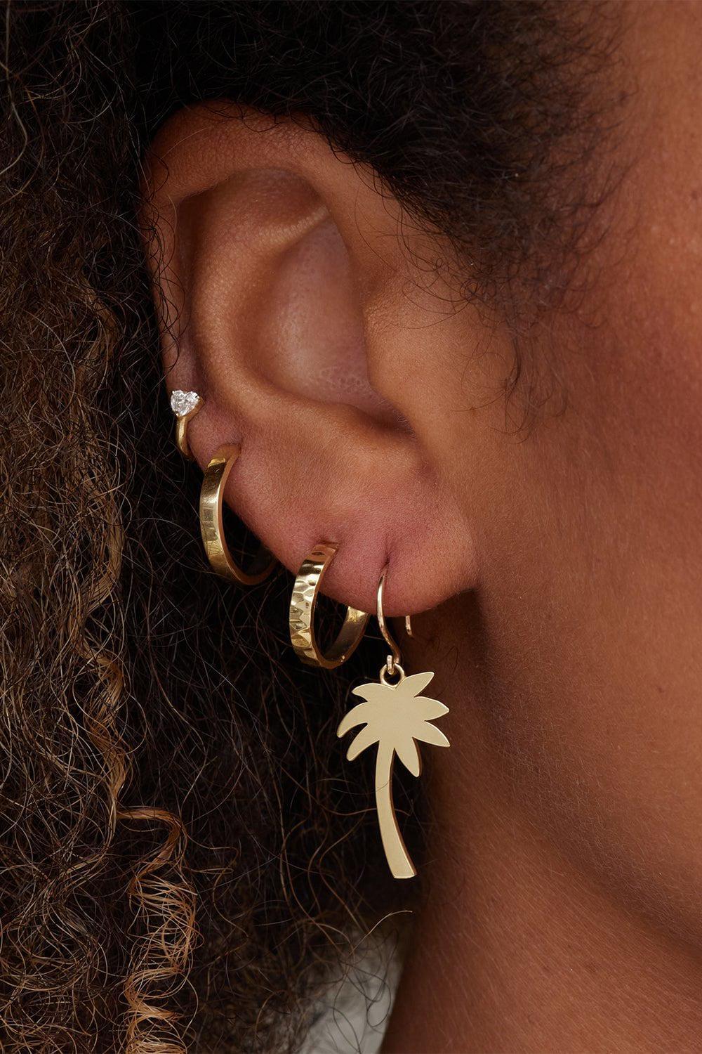Large Palm Tree Earrings - Image 2