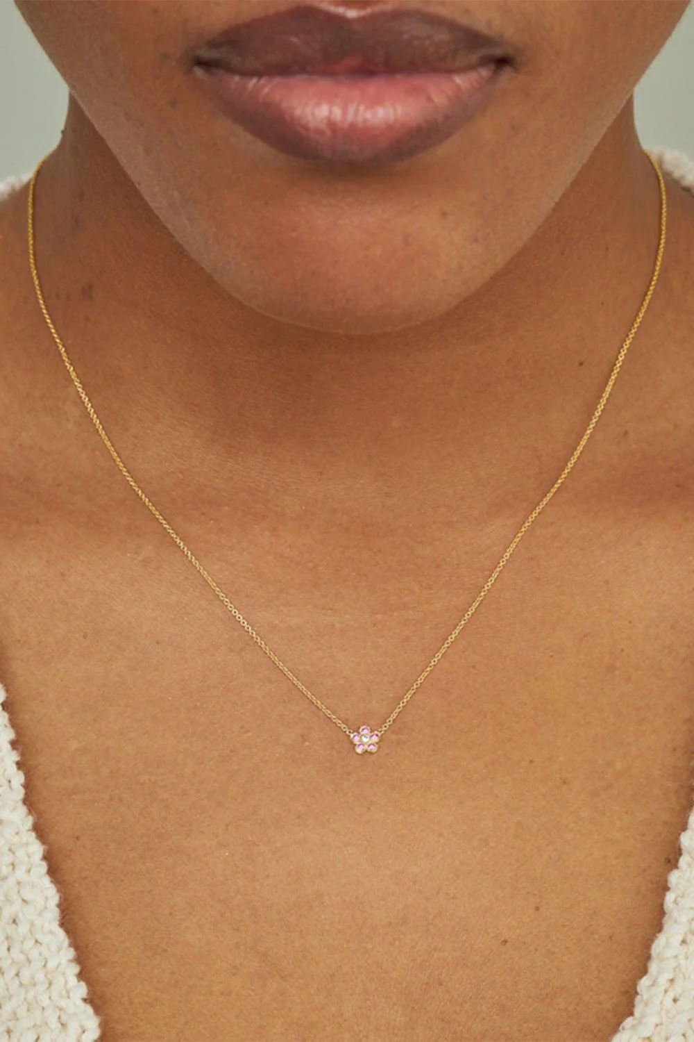 Mini Flower Necklace - Image 2