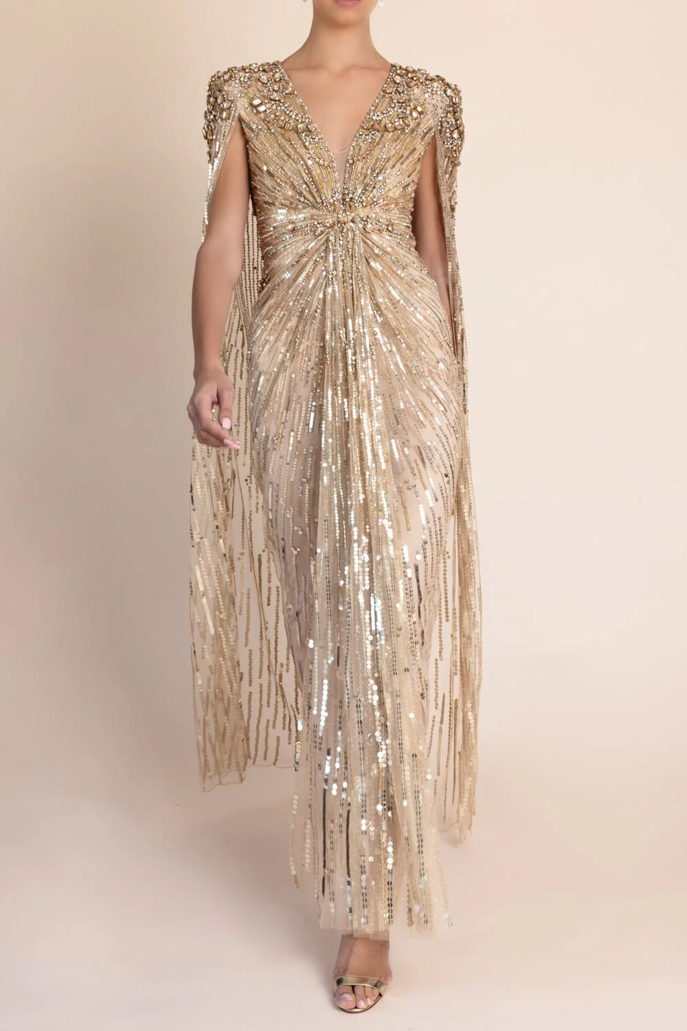 Lotus Lady Gown - Illusion Gold - Image 2