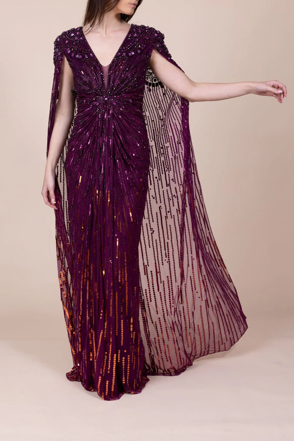 Lotus Lady Gown - Mulberry - Image 2