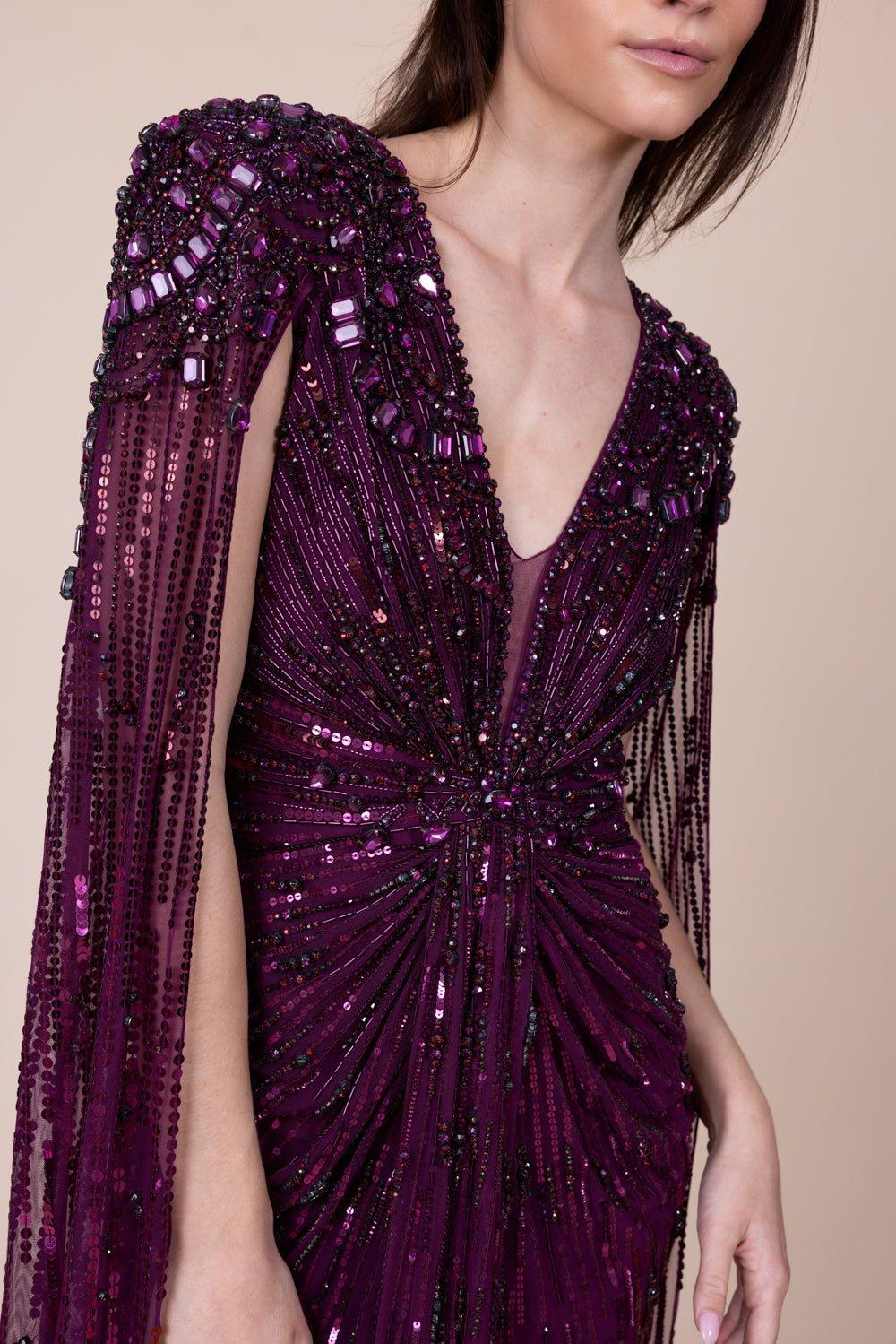 Lotus Lady Gown - Mulberry - Image 3