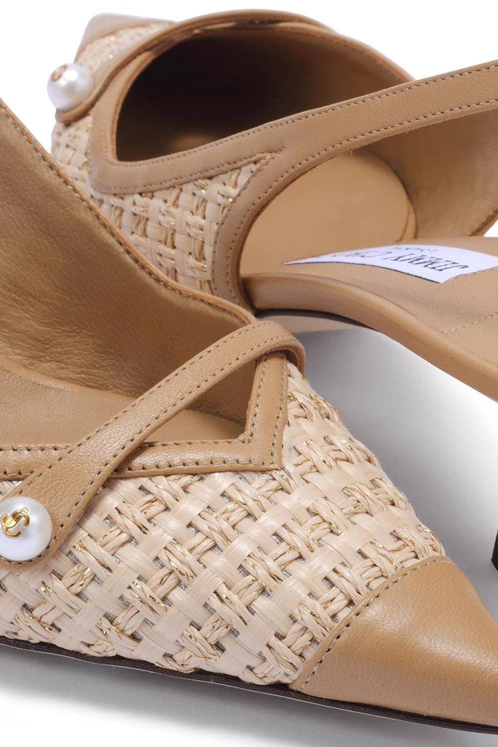 Amita Slingback Pump - Cappucino Raffia - Image 5