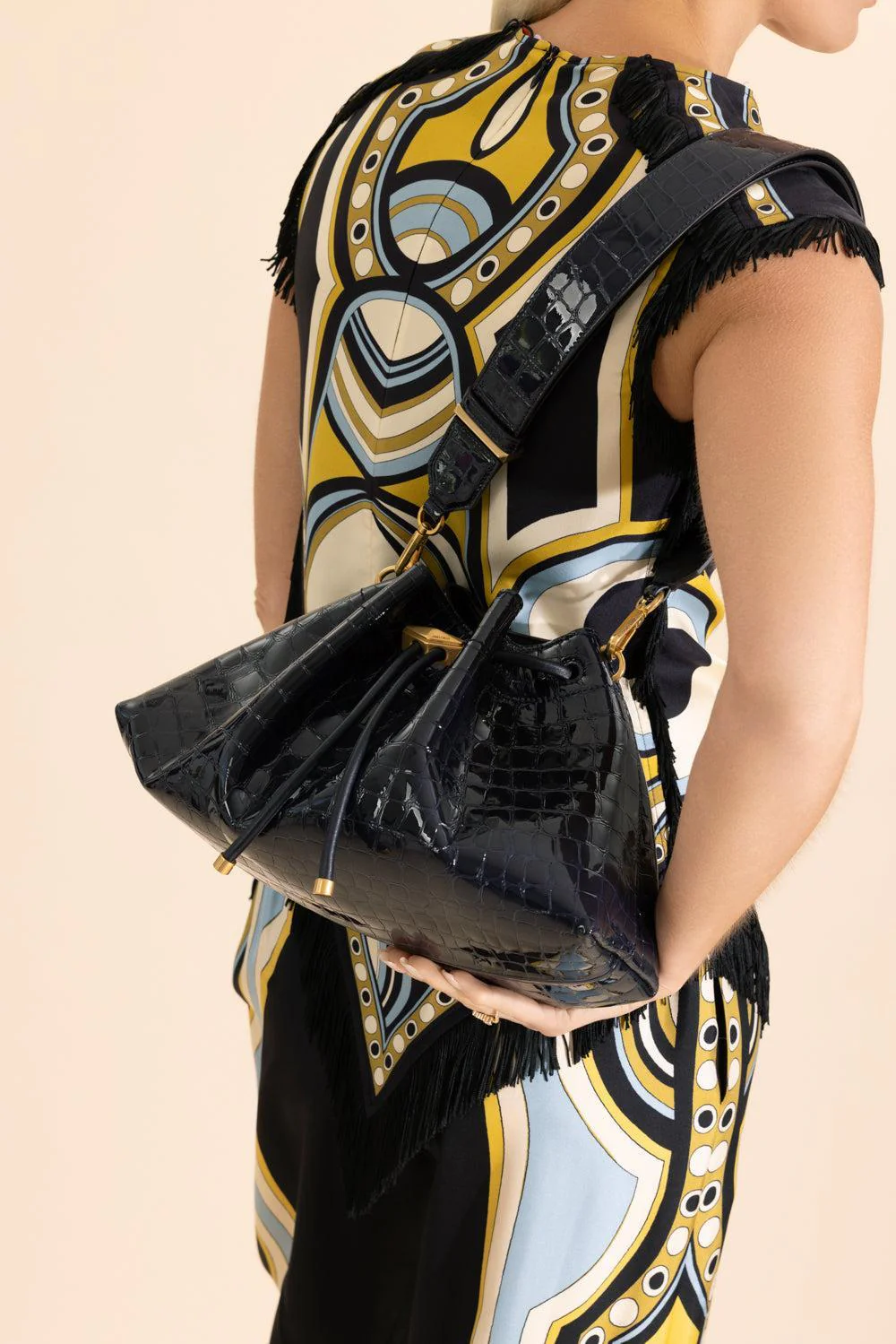 Bon Bon Bucket Bag - Marine Gold - Image 4