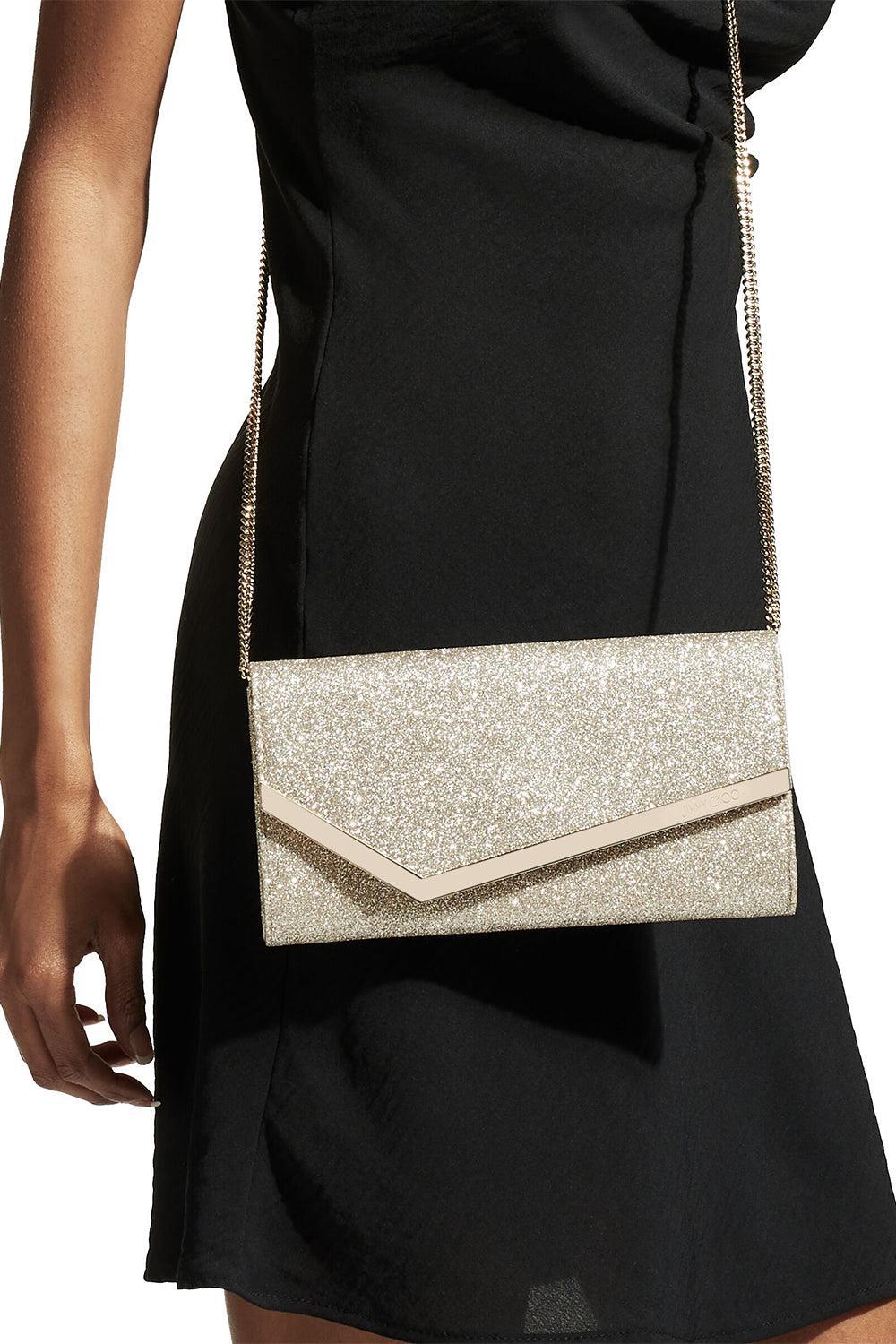 Emmie Glitter Clutch - Platinum Ice - Image 2