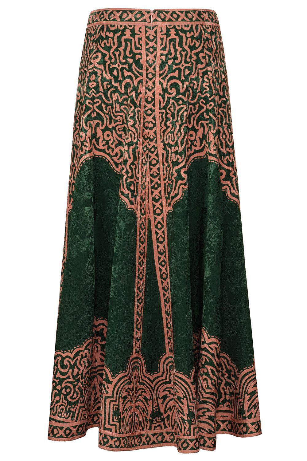 Encanto De Isla Ankle Skirt - Green Salmon - Image 3