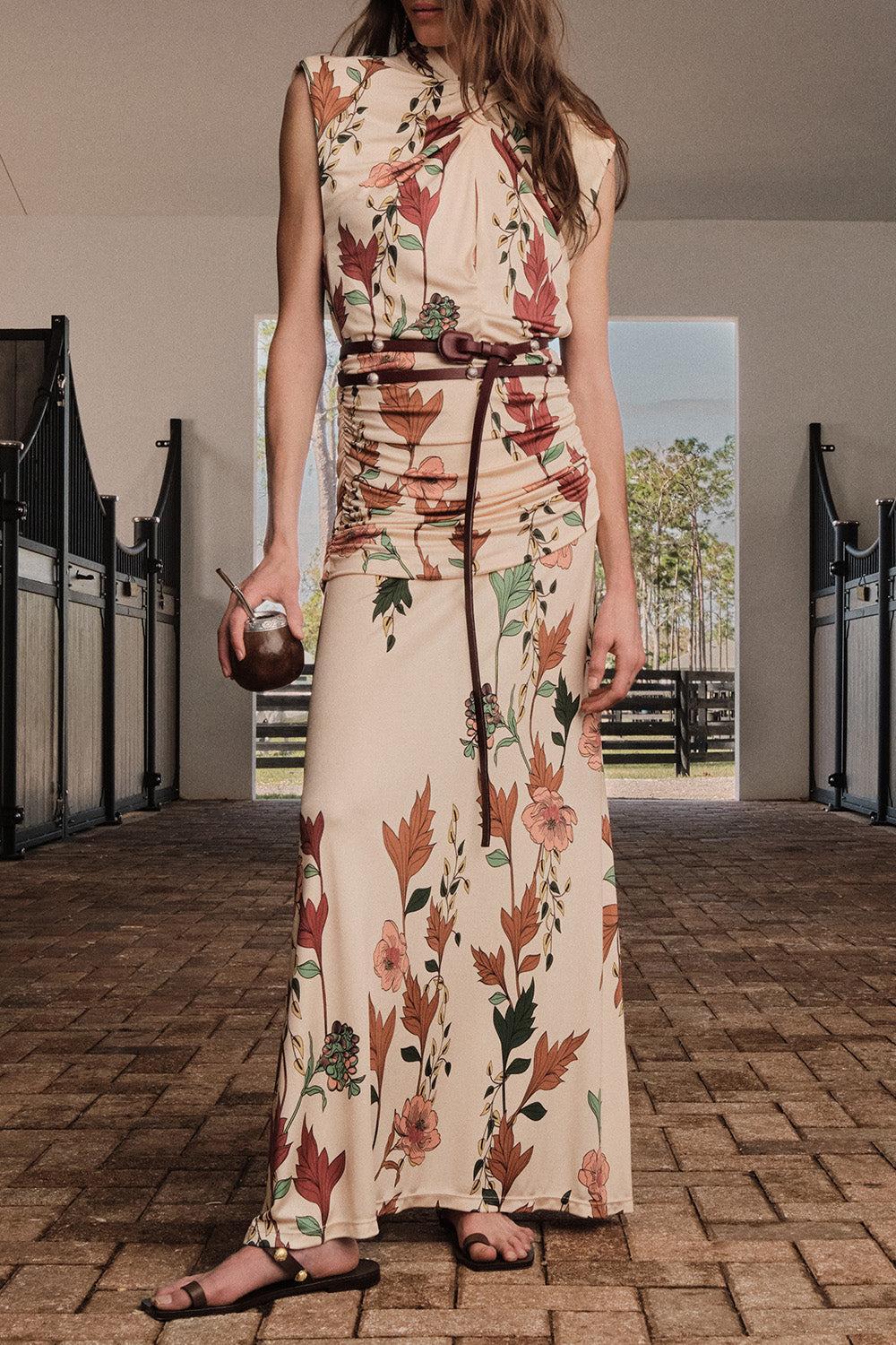 Hibiscus Compass Ankle Dress - Image 2
