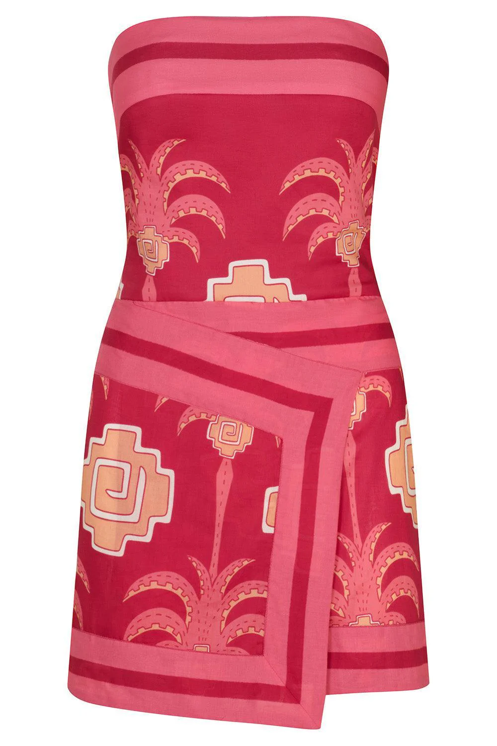 Raiz Ritual Dress - Magenta / Camel