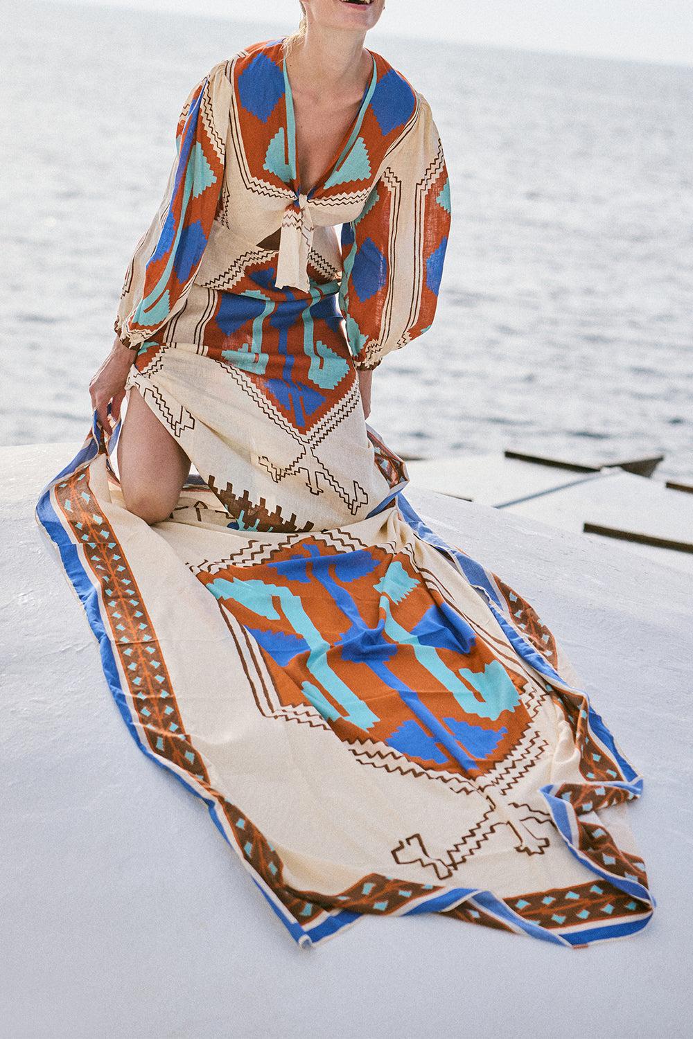 Sailing Flags Ankle Dress - Image 3