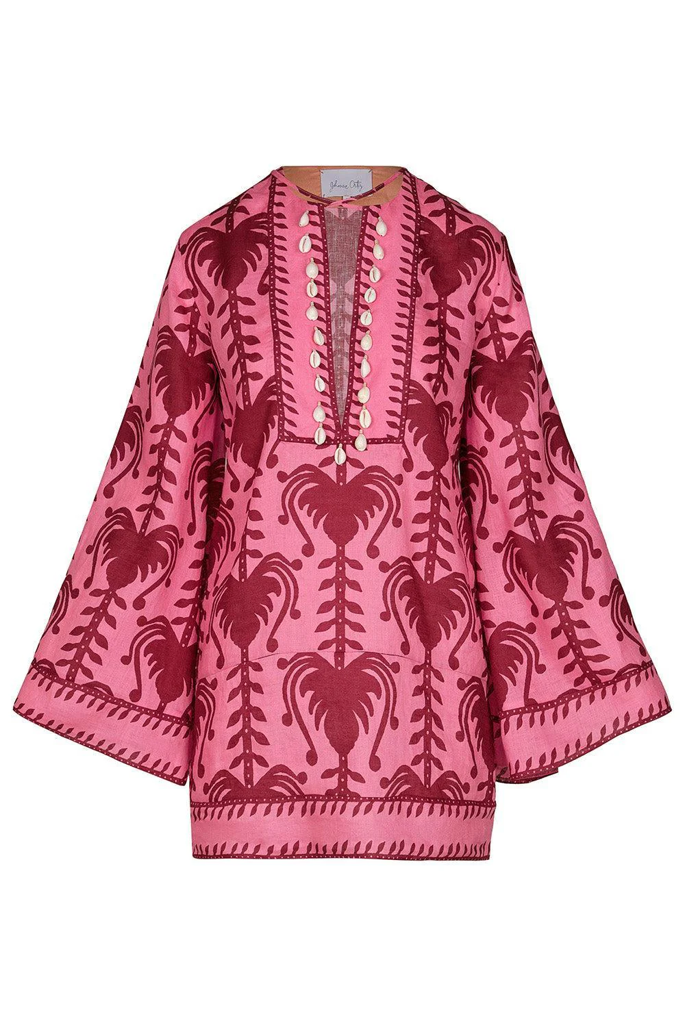 Wild Savannah Tunic Dress - Pink Cherry