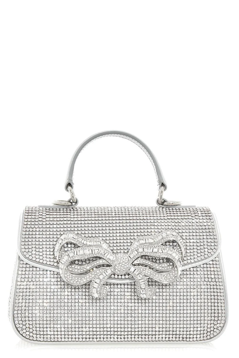 Bow Top Handle Fullbead Clutch