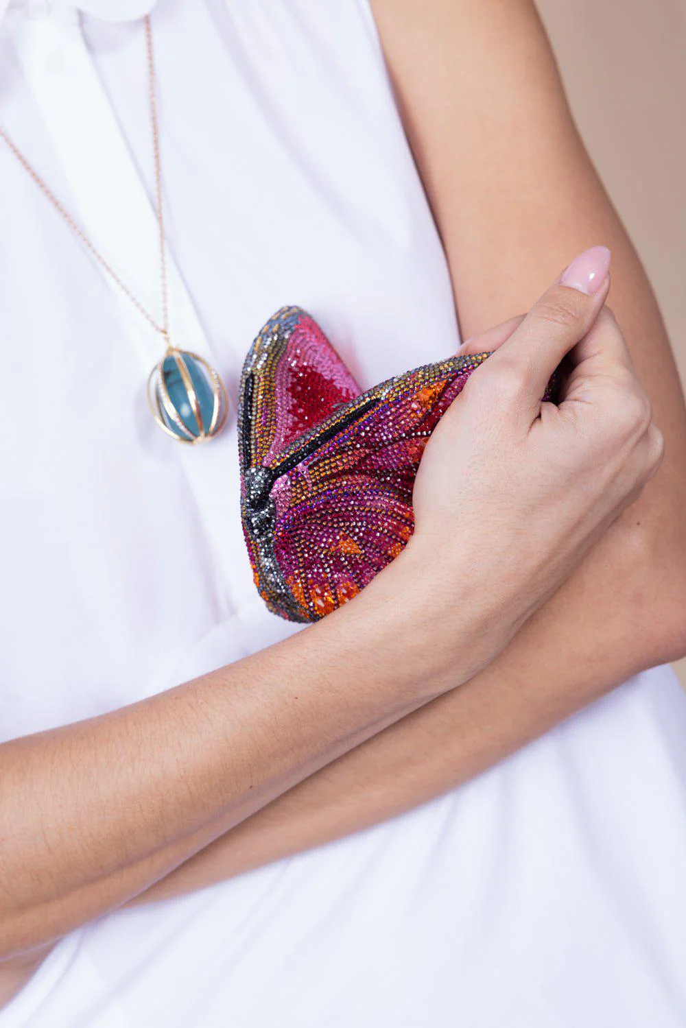 Butterfly Clutch - Champagne Multi - Image 4