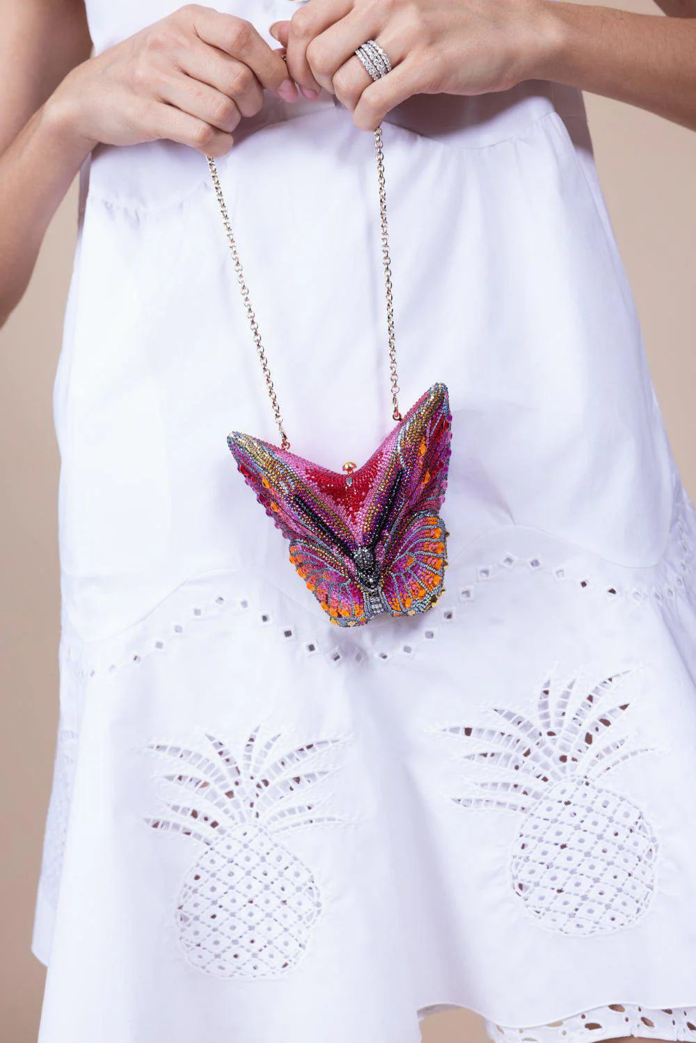 Butterfly Clutch - Champagne Multi - Image 5