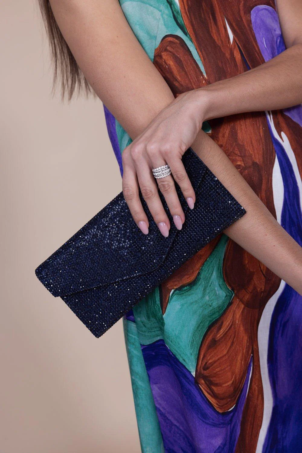 Envelope Clutch - Midnight Navy - Image 2