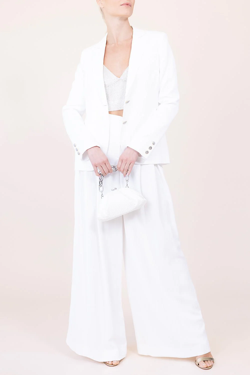 Gemma Full Bead Pearl Bag - Image 2