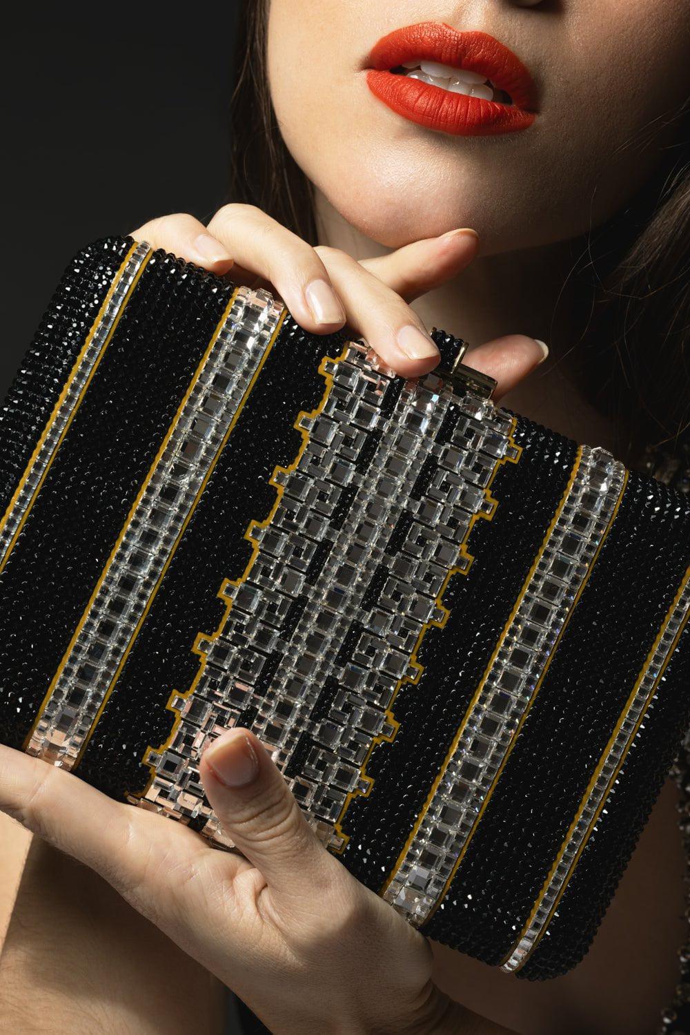 Slim Slide Clutch - Champagne Jet Multi - Image 4