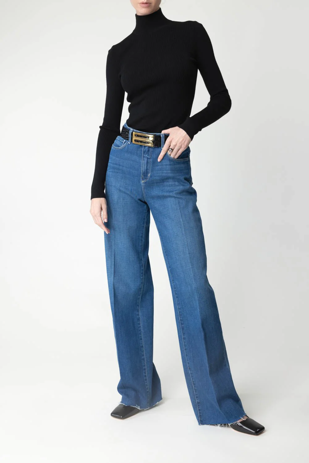 Jumbo Frame Belt - Black Embossed - Image 2