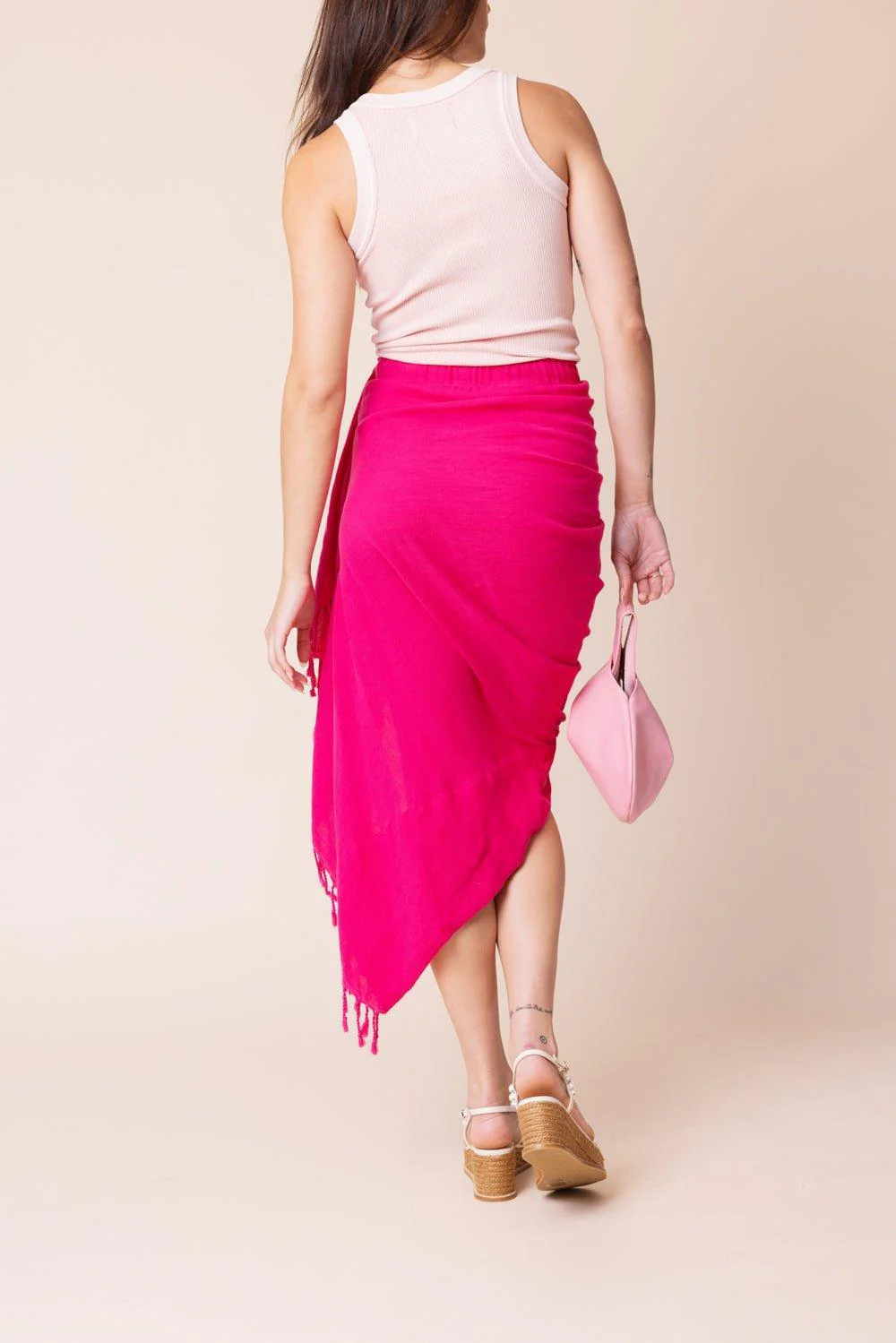 Tulum Skirt - Fuchsia - Image 4