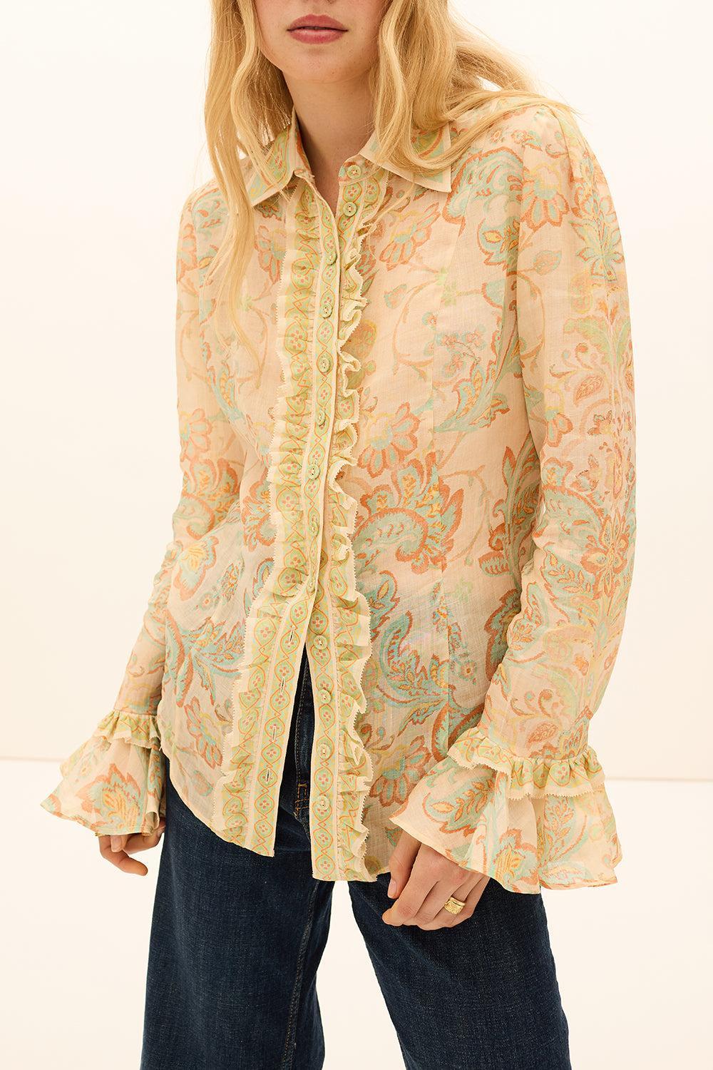 Fiordaliso Frill Blouse - Image 3