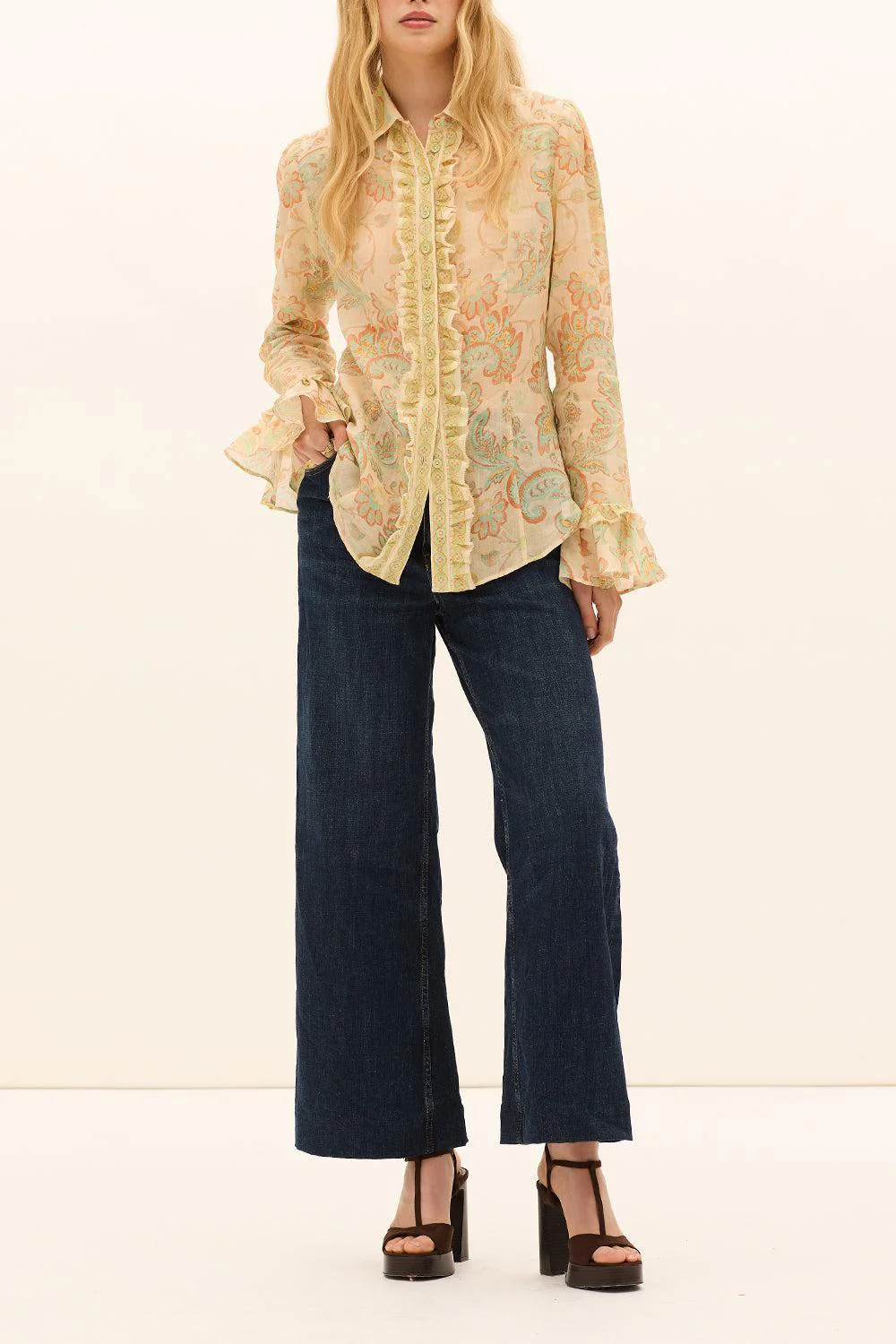 Fiordaliso Frill Blouse - Image 4