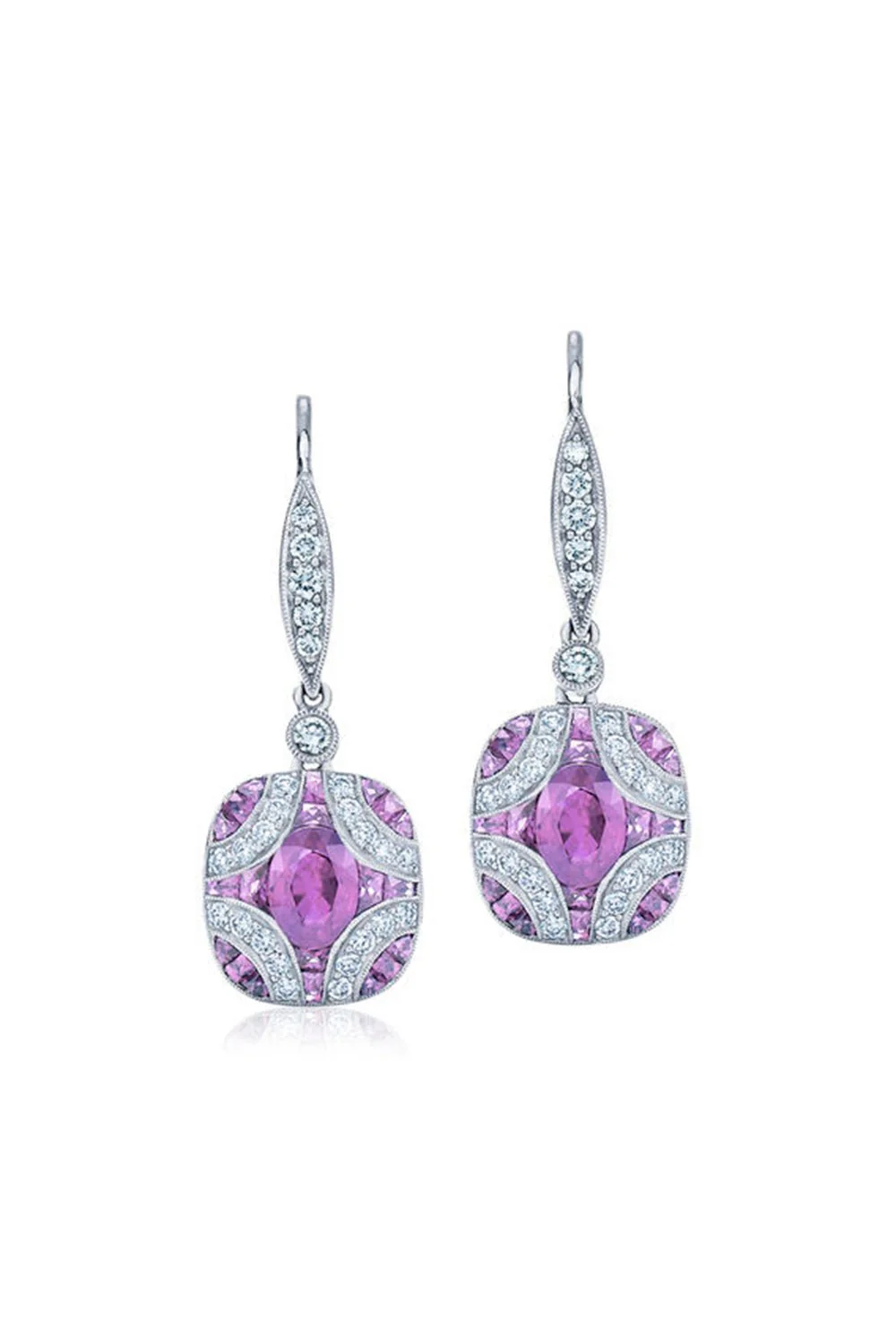Argyle Amethyst Diamond Earrings