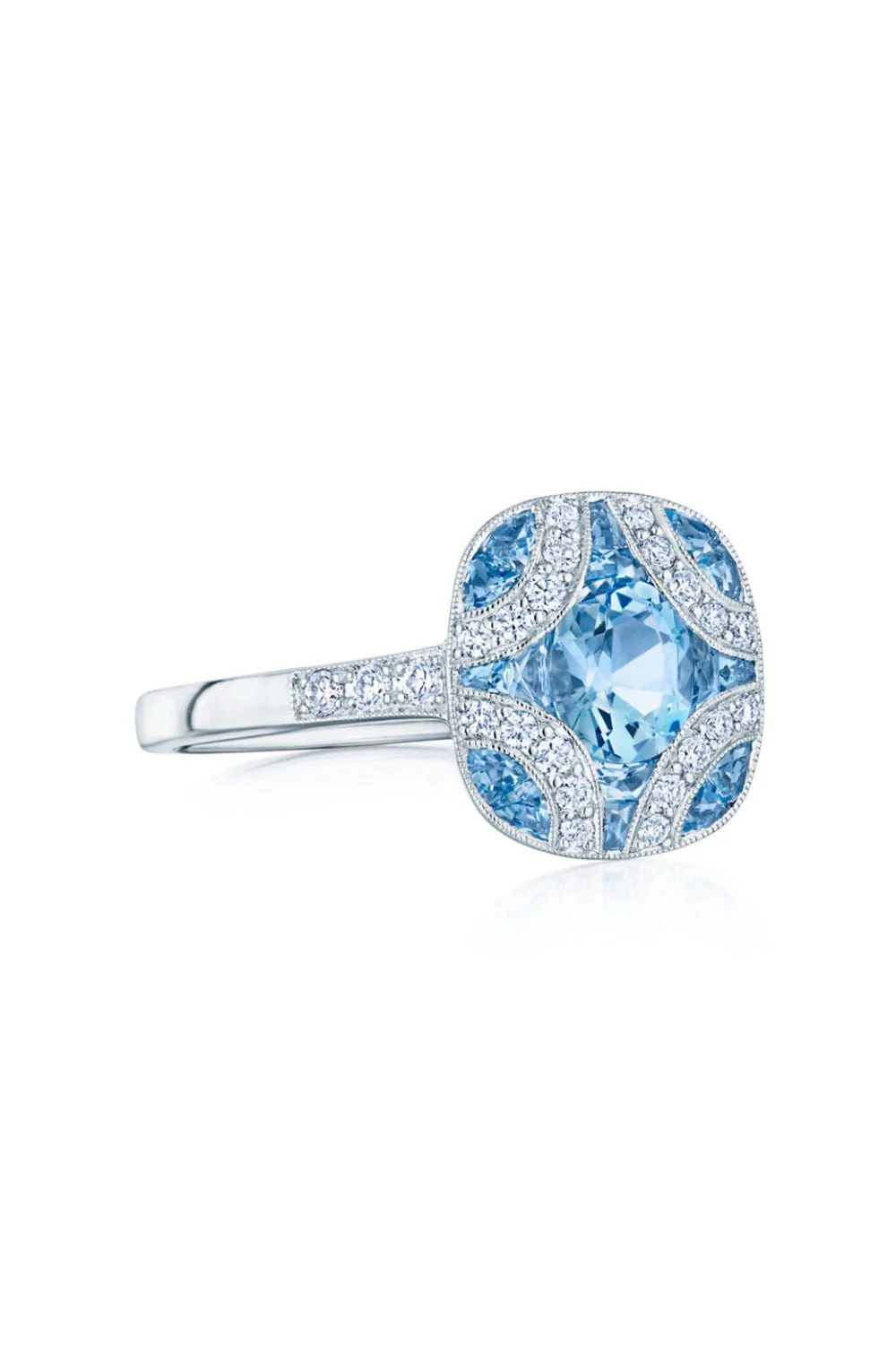 Argyle Aquamarine Diamond Ring - Image 5