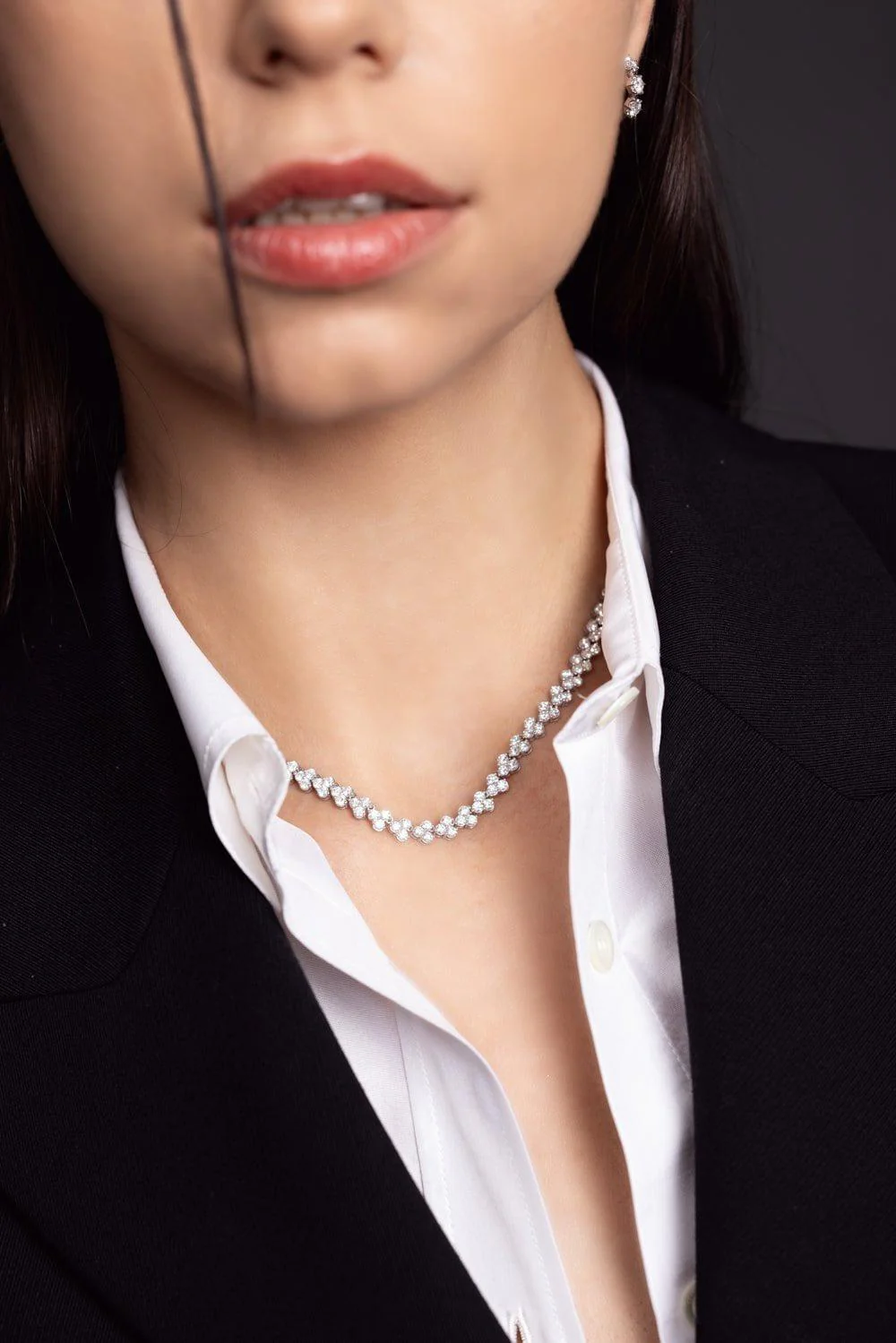 Cluster Diamond Necklace - Image 4