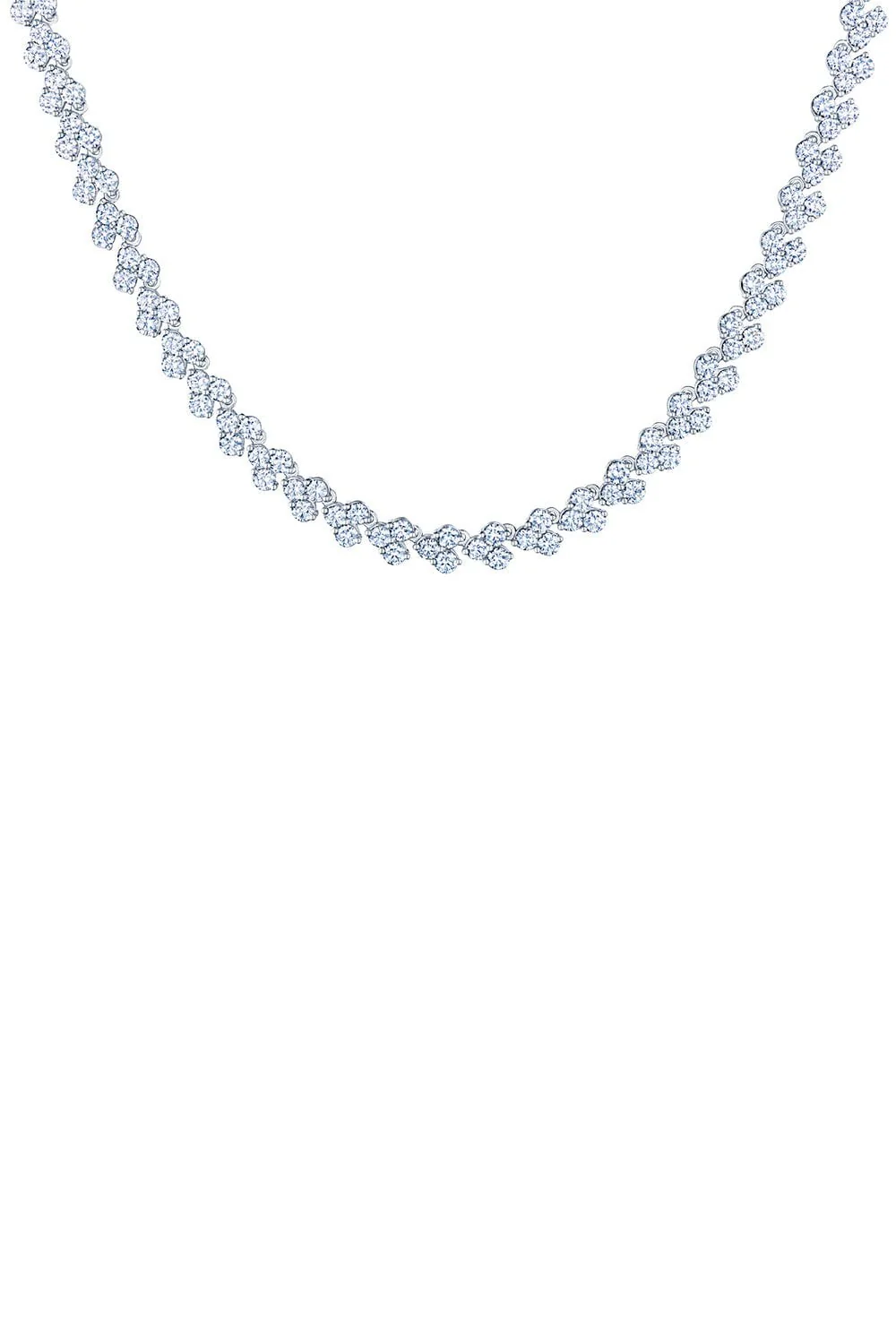 Cluster Diamond Necklace - Image 5