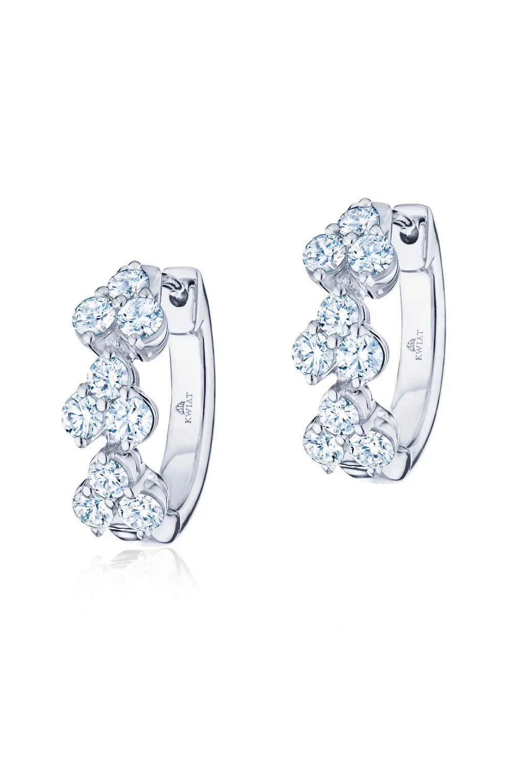 Cluster Huggie Earrings