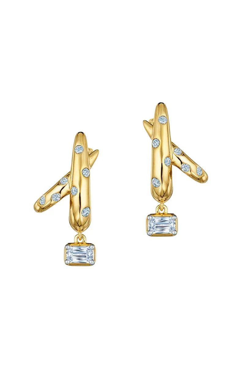 Cobblestone Crossover Earrings