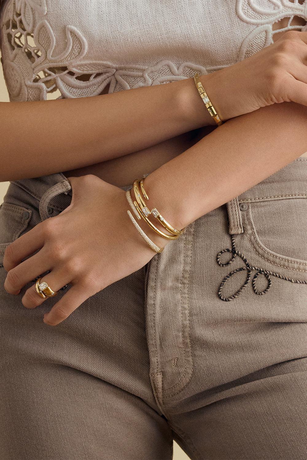 Cobblestone Diamond Accent Bracelet - Image 2