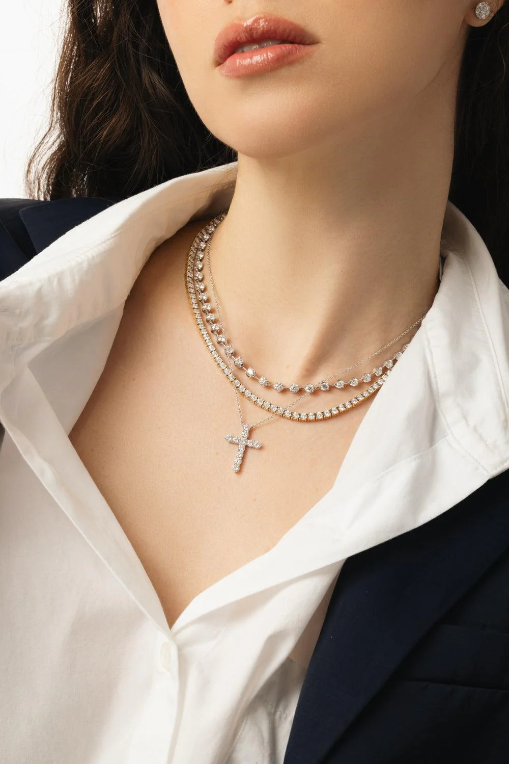 Diamond Cross Necklace - Image 4