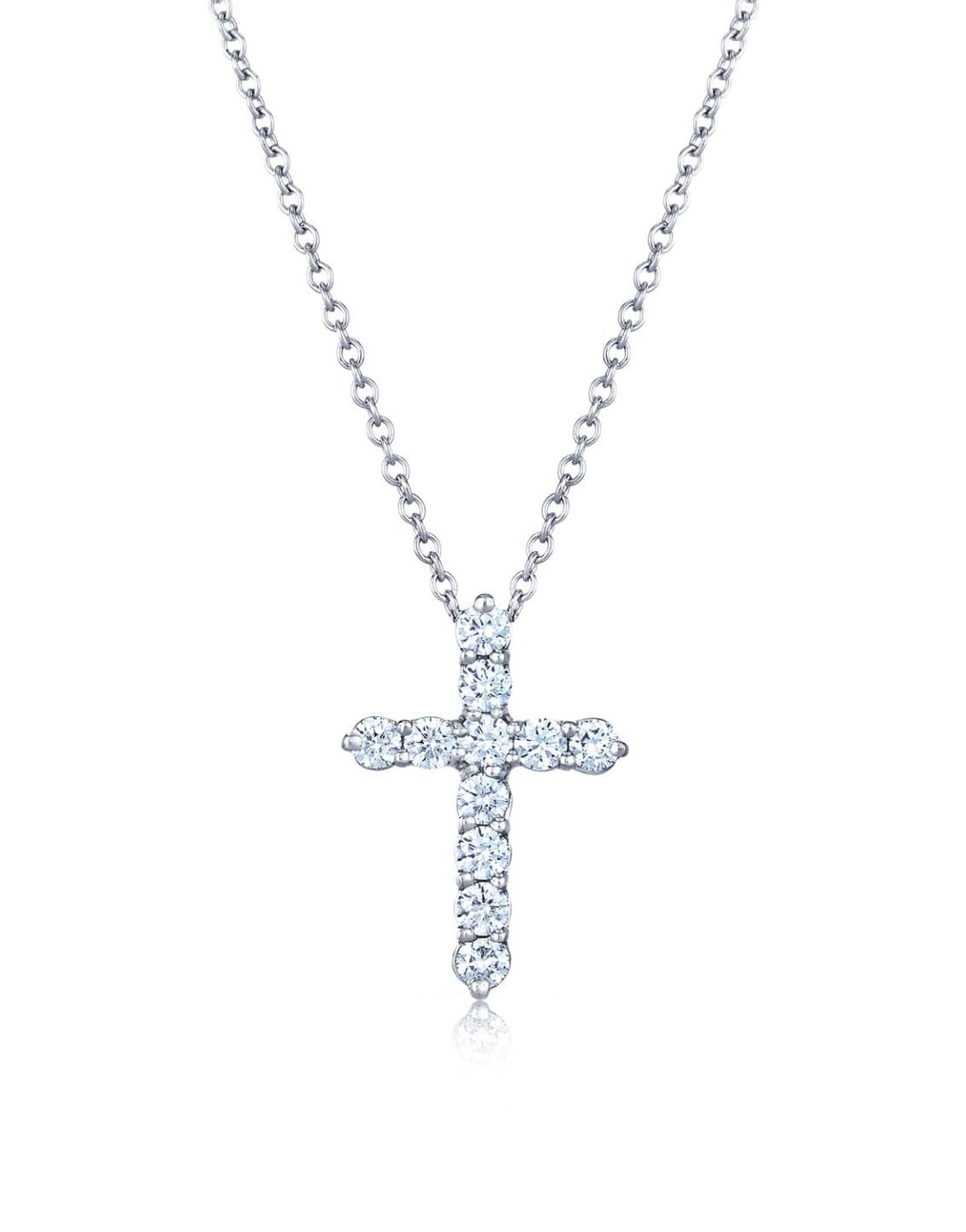 Diamond Cross Pendant Necklace