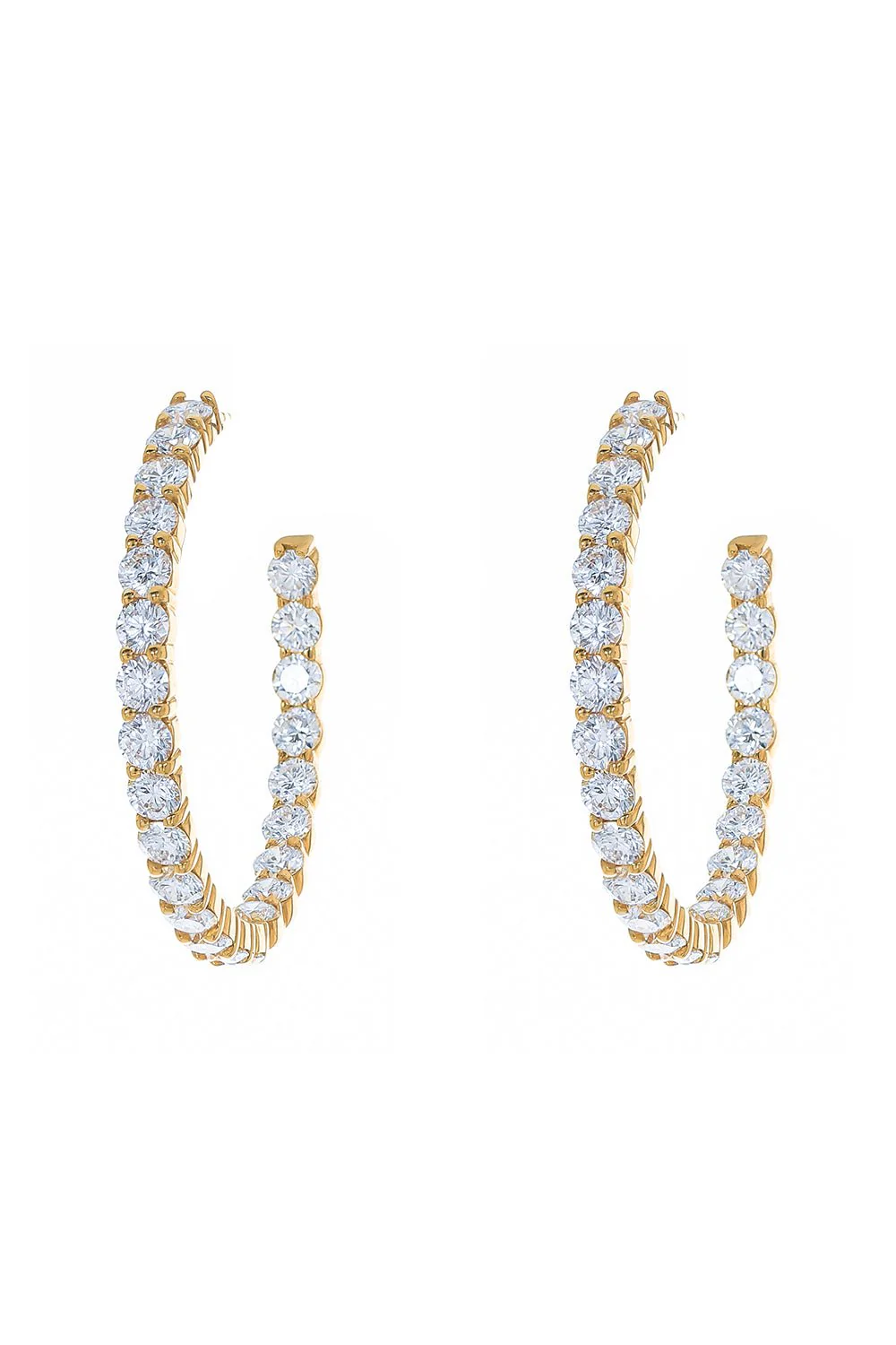 Diamond Hoop Earrings