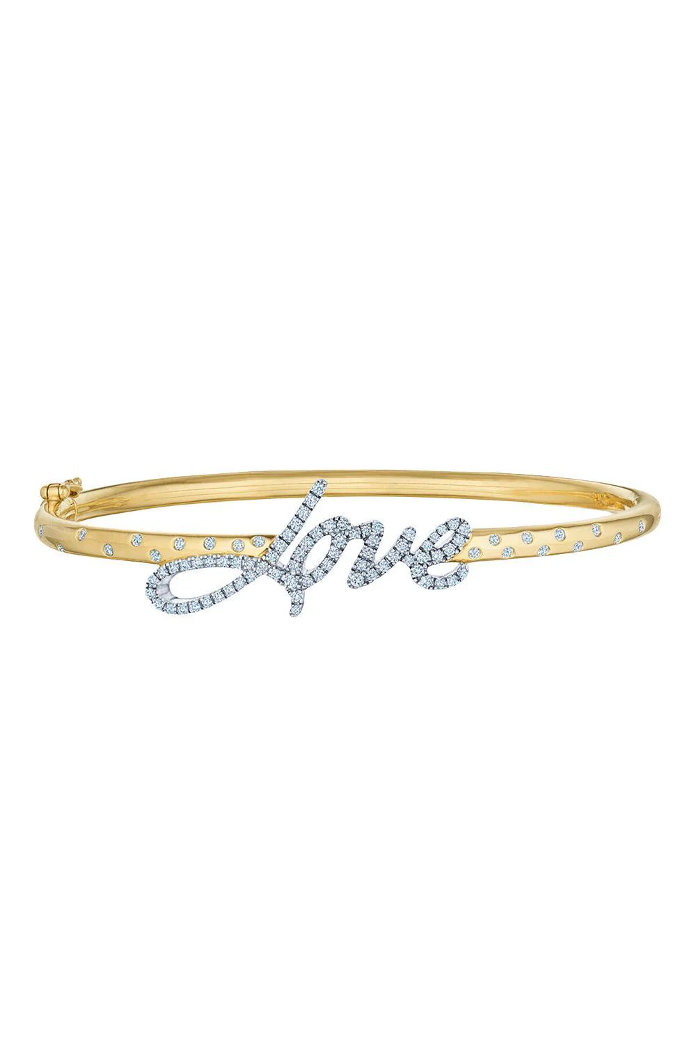 Diamond Love Bangle Bracelet