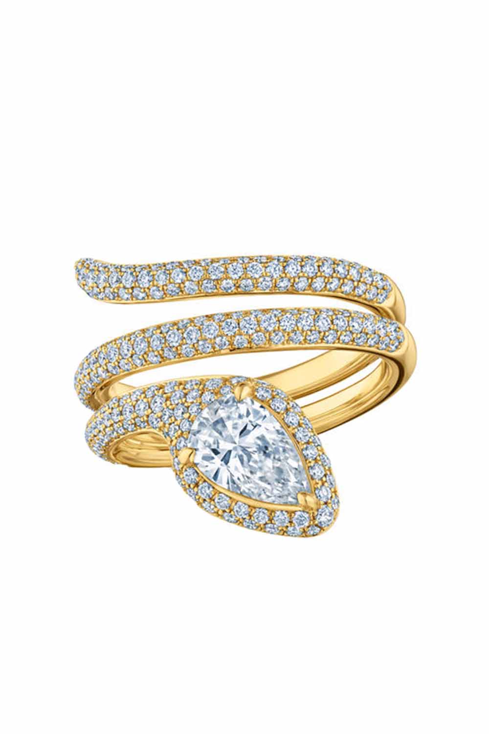 Diamond Snake Ring