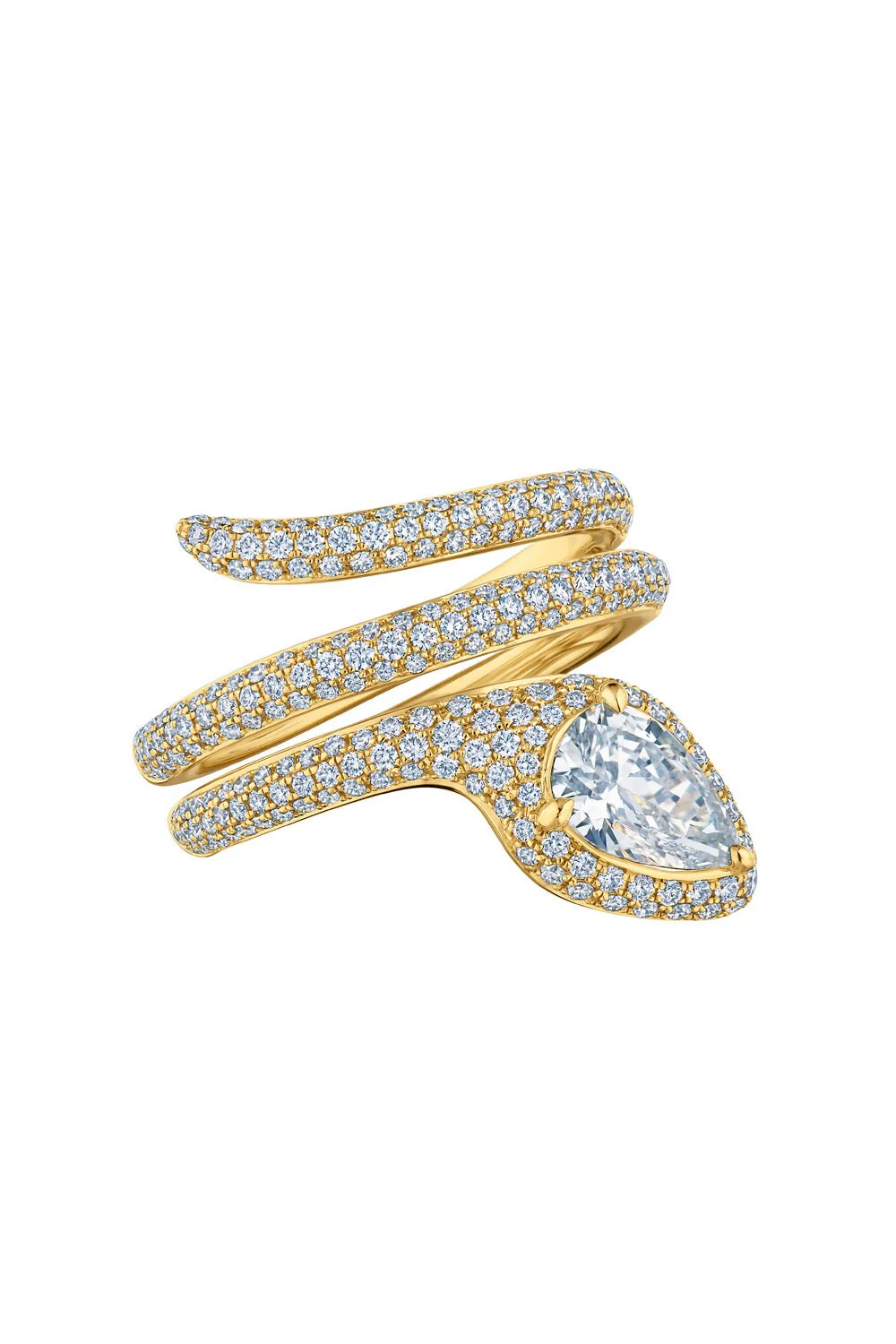 Diamond Snake Ring - Image 3